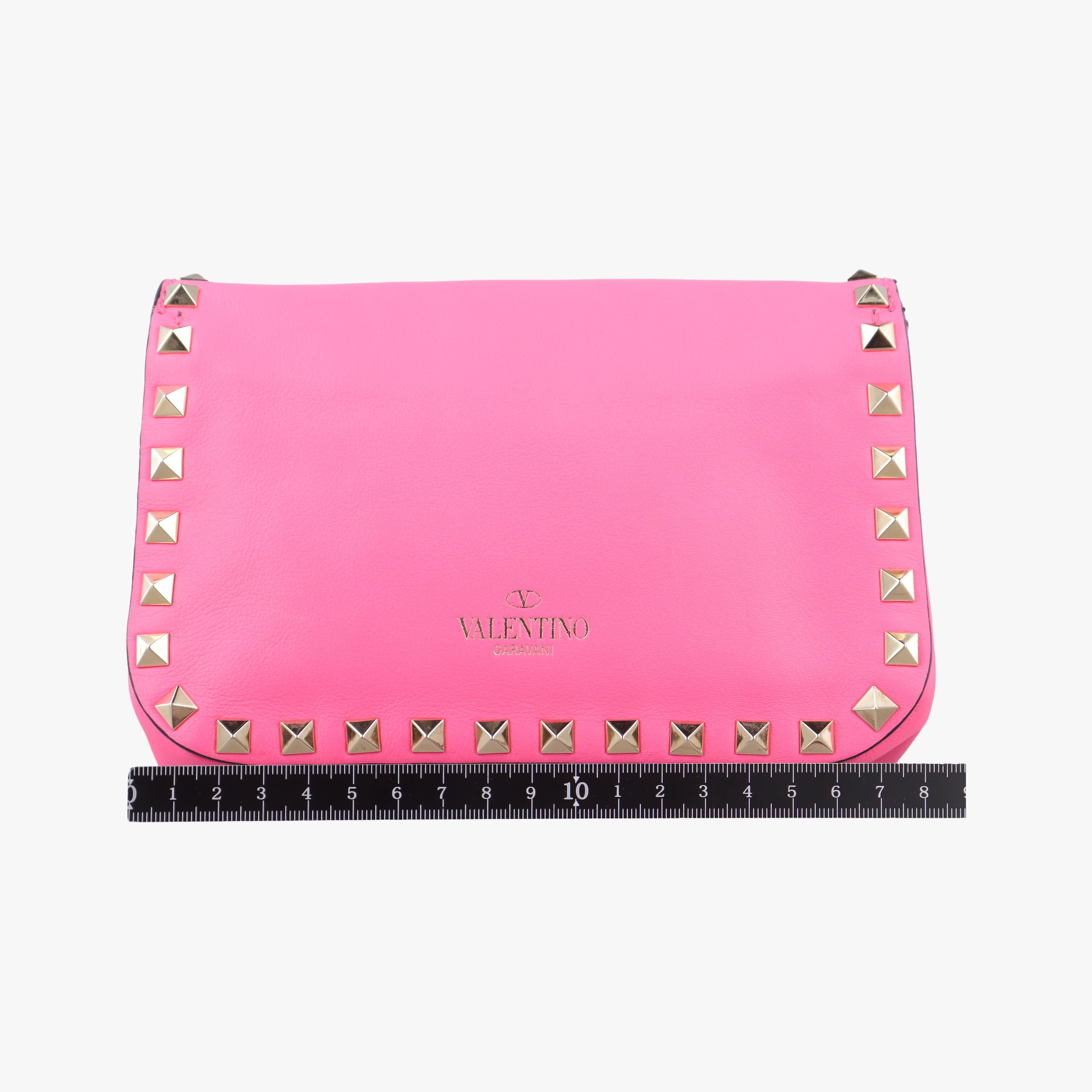 Pre-owned Valentino Rockstud Rose Leather  shoulderbag | stylenewstar