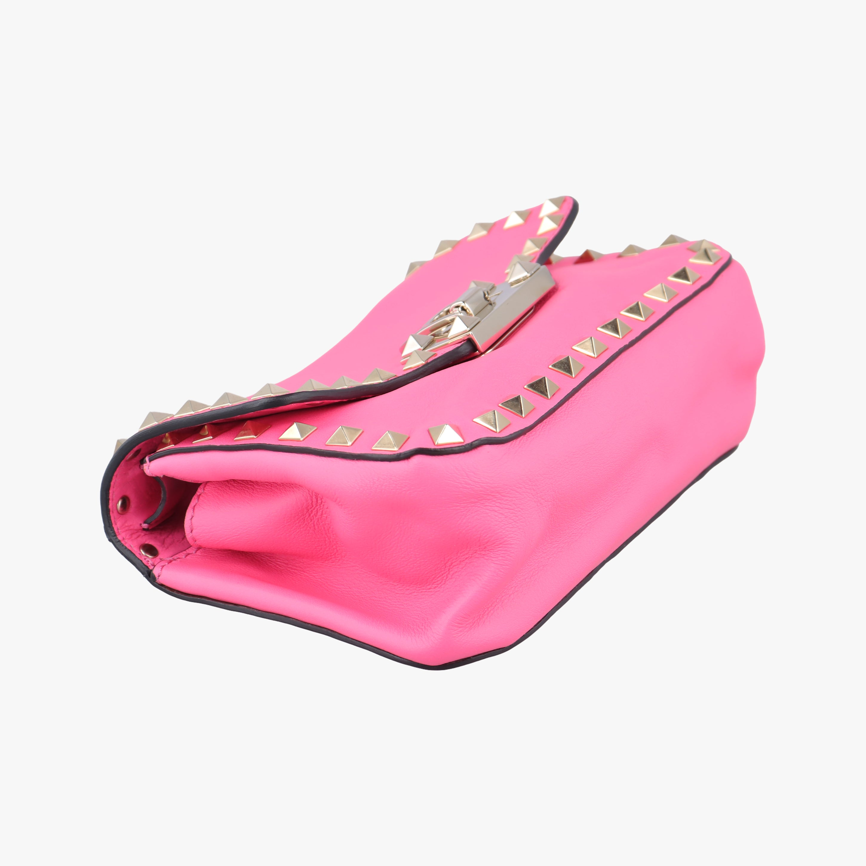 Pre-owned Valentino Rockstud Rose Leather  shoulderbag | stylenewstar