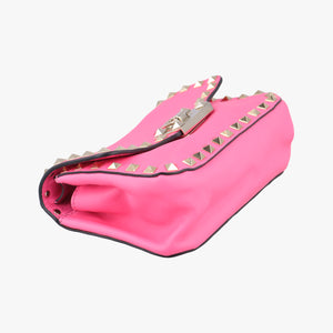 Pre-owned Valentino Rockstud Rose Leather  shoulderbag | stylenewstar