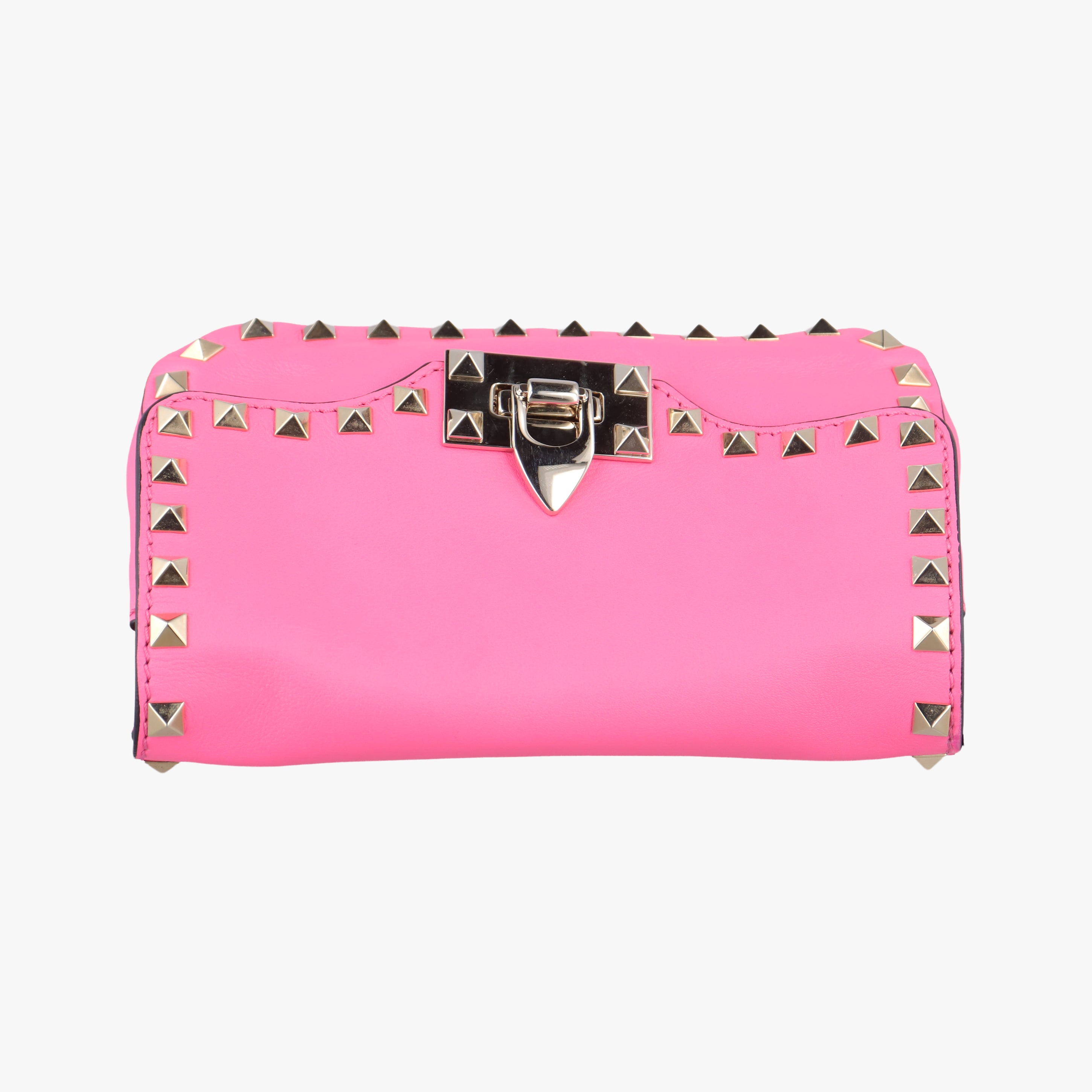 Pre-owned Valentino Rockstud Rose Leather  shoulderbag | stylenewstar