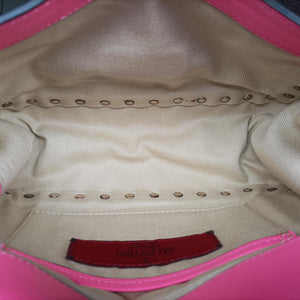 Pre-owned Valentino Rockstud Rose Leather  shoulderbag | stylenewstar