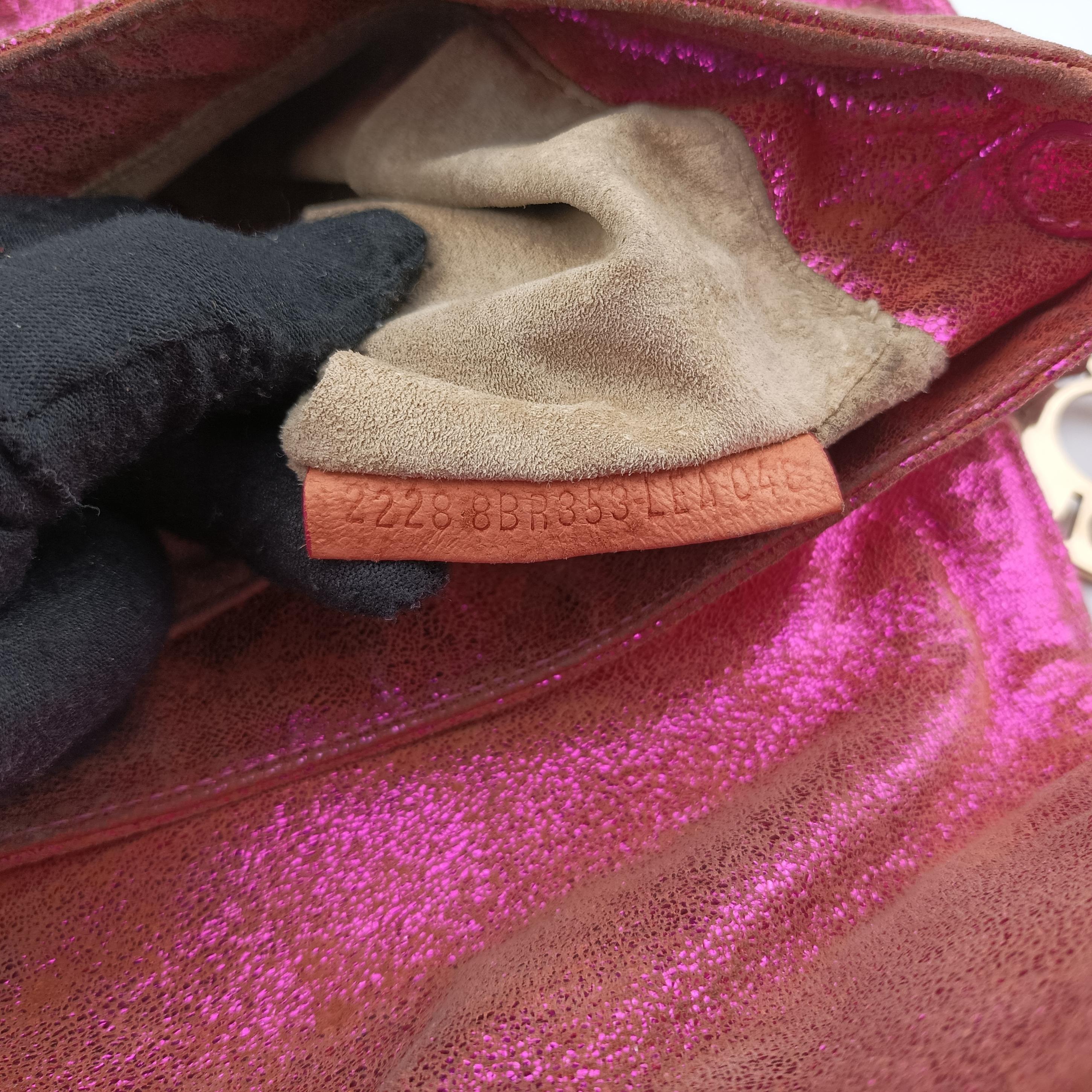 Pre-owned Fendi Chef Pink Leather 8BR353 shoulderbag | stylenewstar