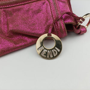Pre-owned Fendi Chef Pink Leather 8BR353 shoulderbag | stylenewstar