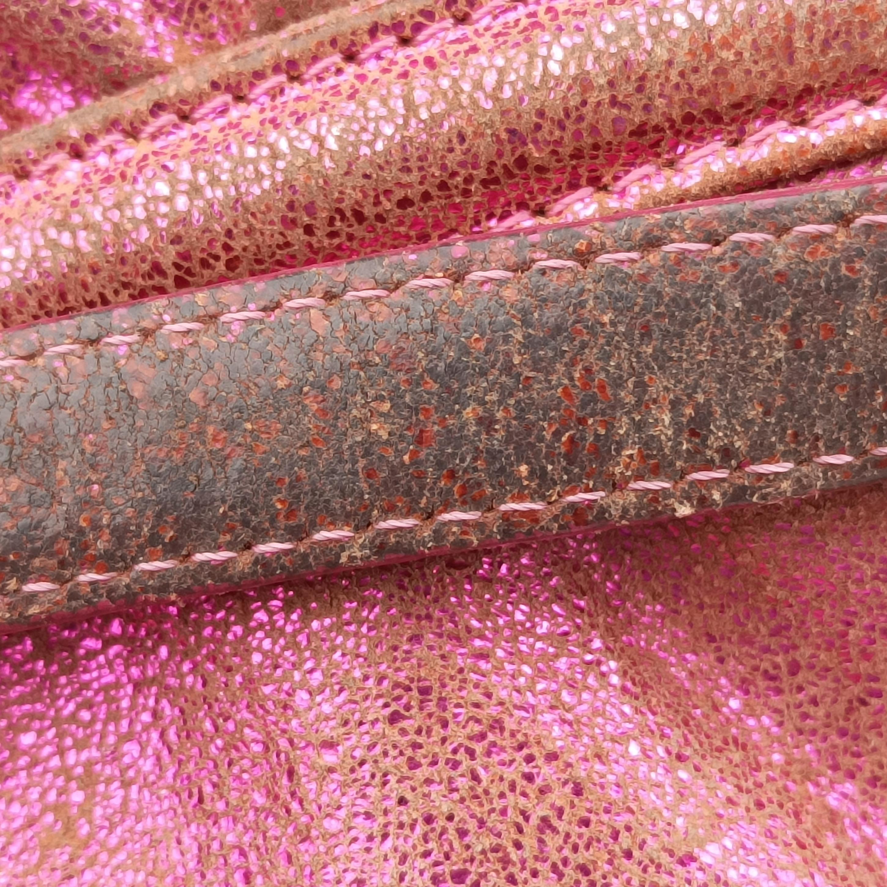 Pre-owned Fendi Chef Pink Leather 8BR353 shoulderbag | stylenewstar