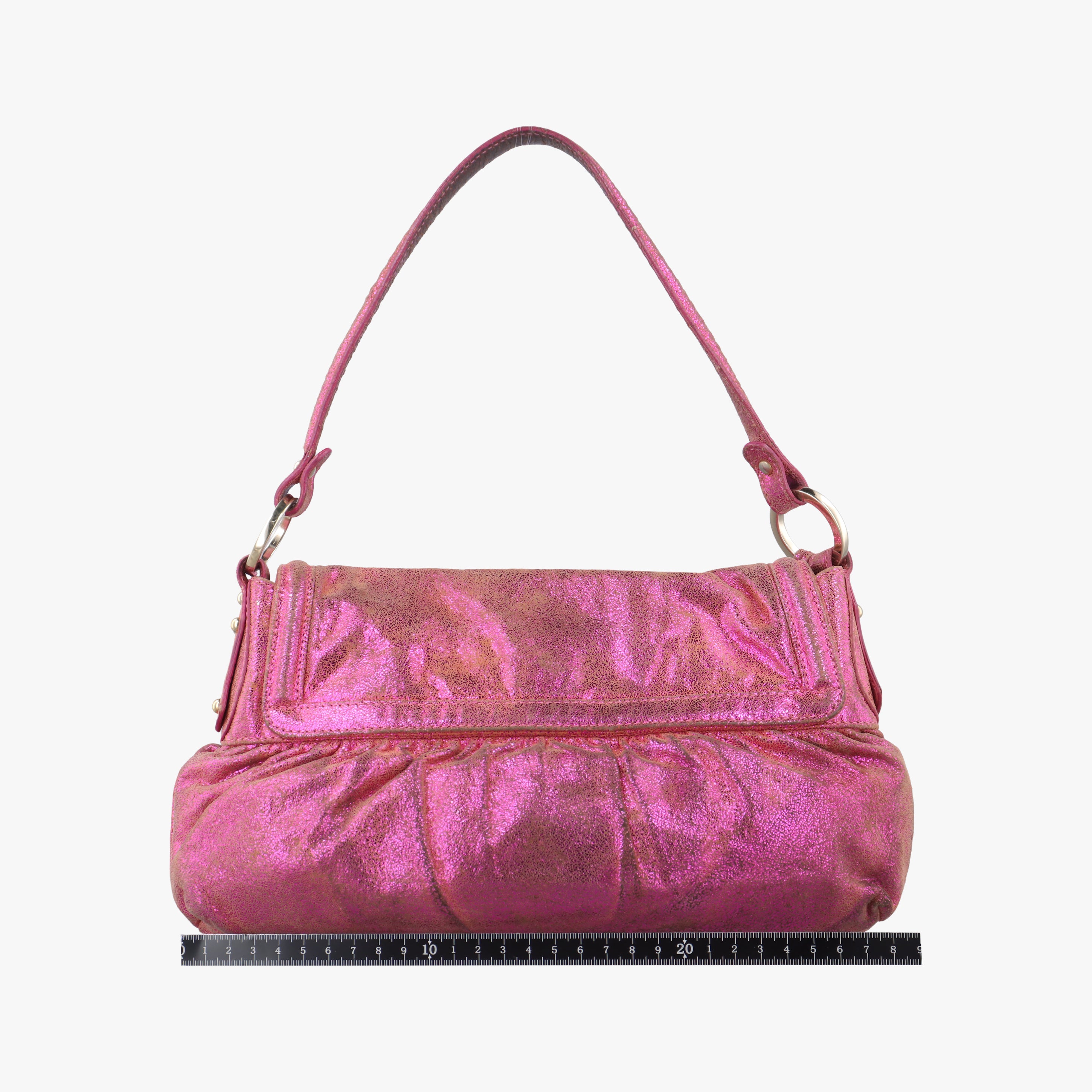 Pre-owned Fendi Chef Pink Leather 8BR353 shoulderbag | stylenewstar