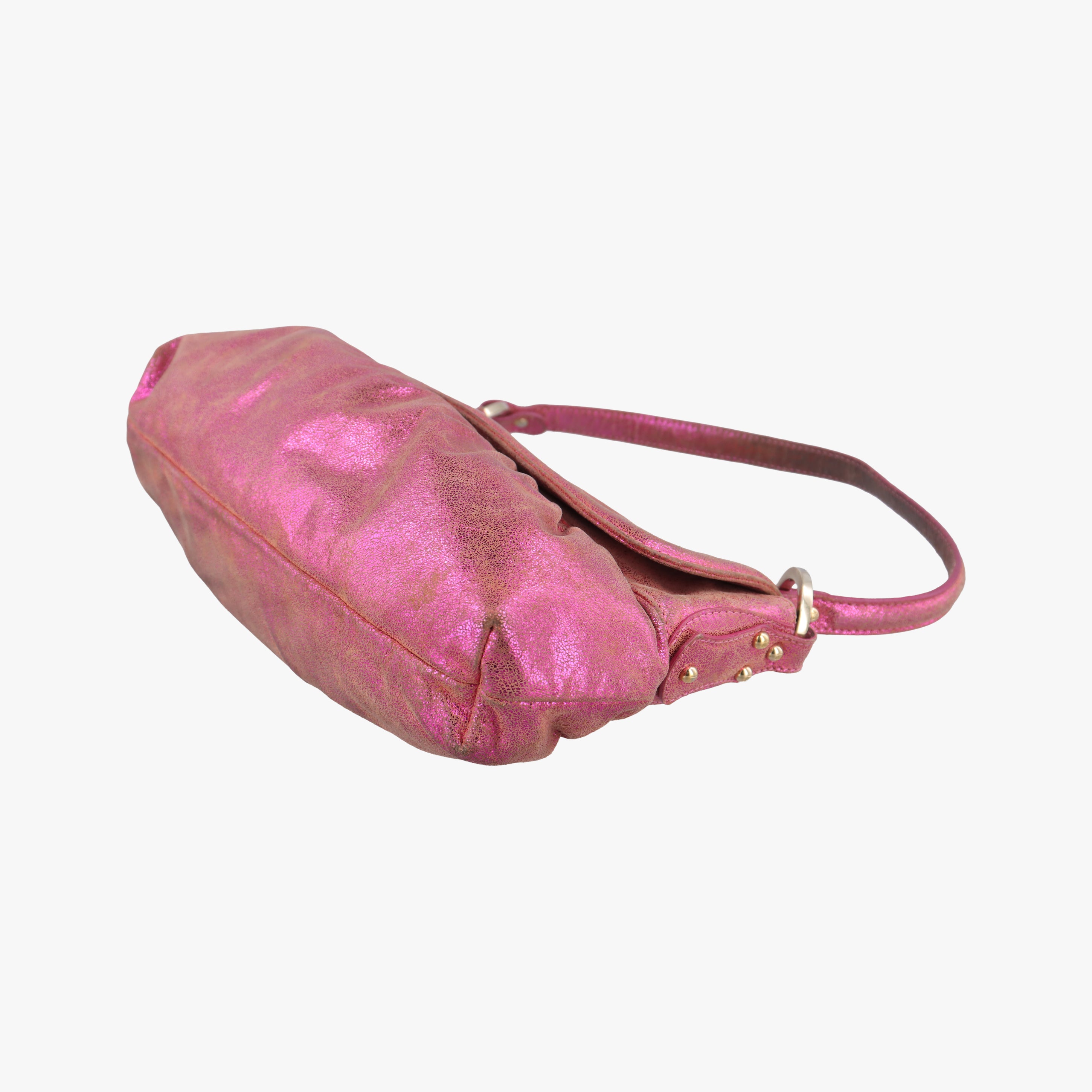 Pre-owned Fendi Chef Pink Leather 8BR353 shoulderbag | stylenewstar