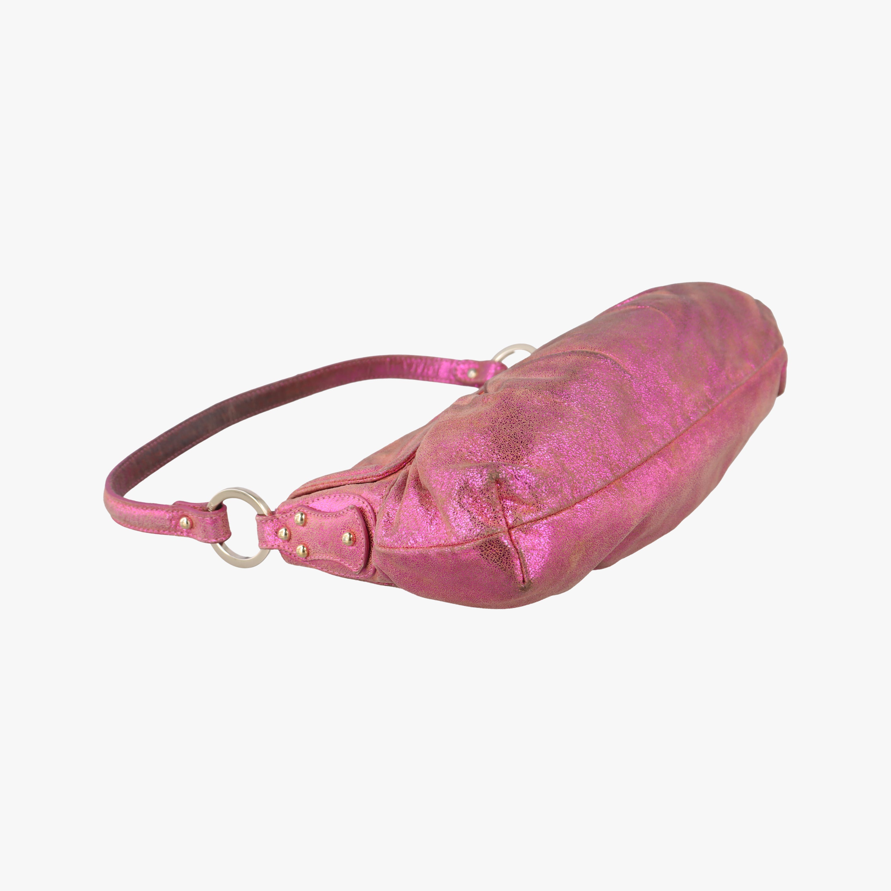 Pre-owned Fendi Chef Pink Leather 8BR353 shoulderbag | stylenewstar
