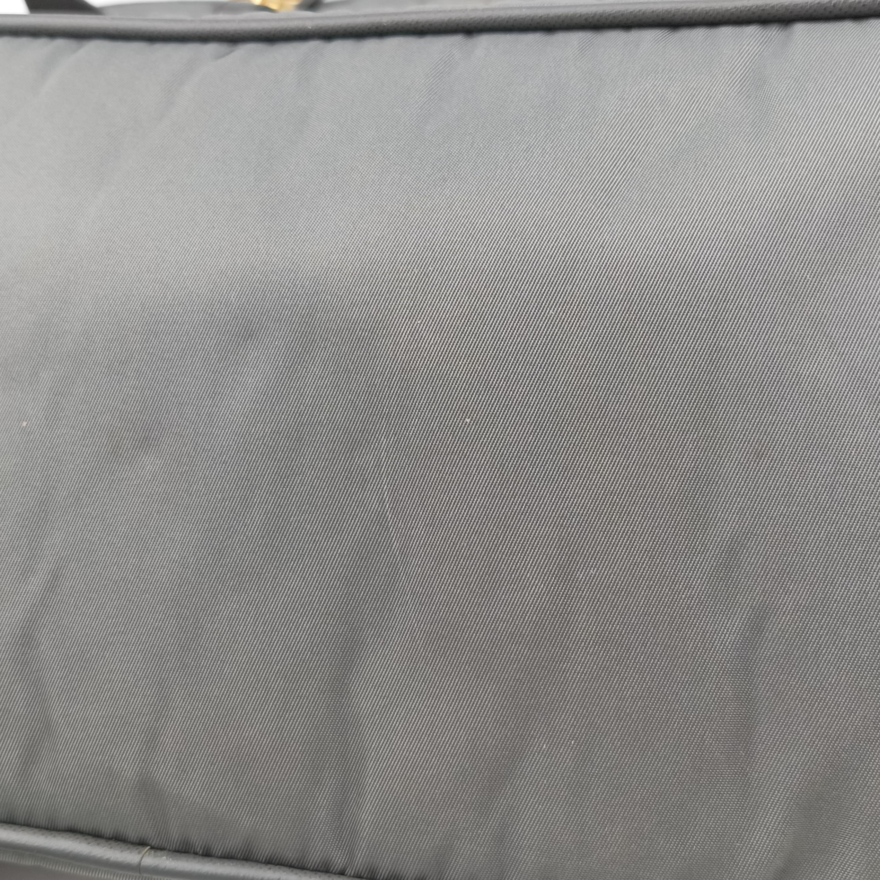 Pre-owned Prada Triangle logo Grey nylon × leather BR4991 handbag | stylenewstar