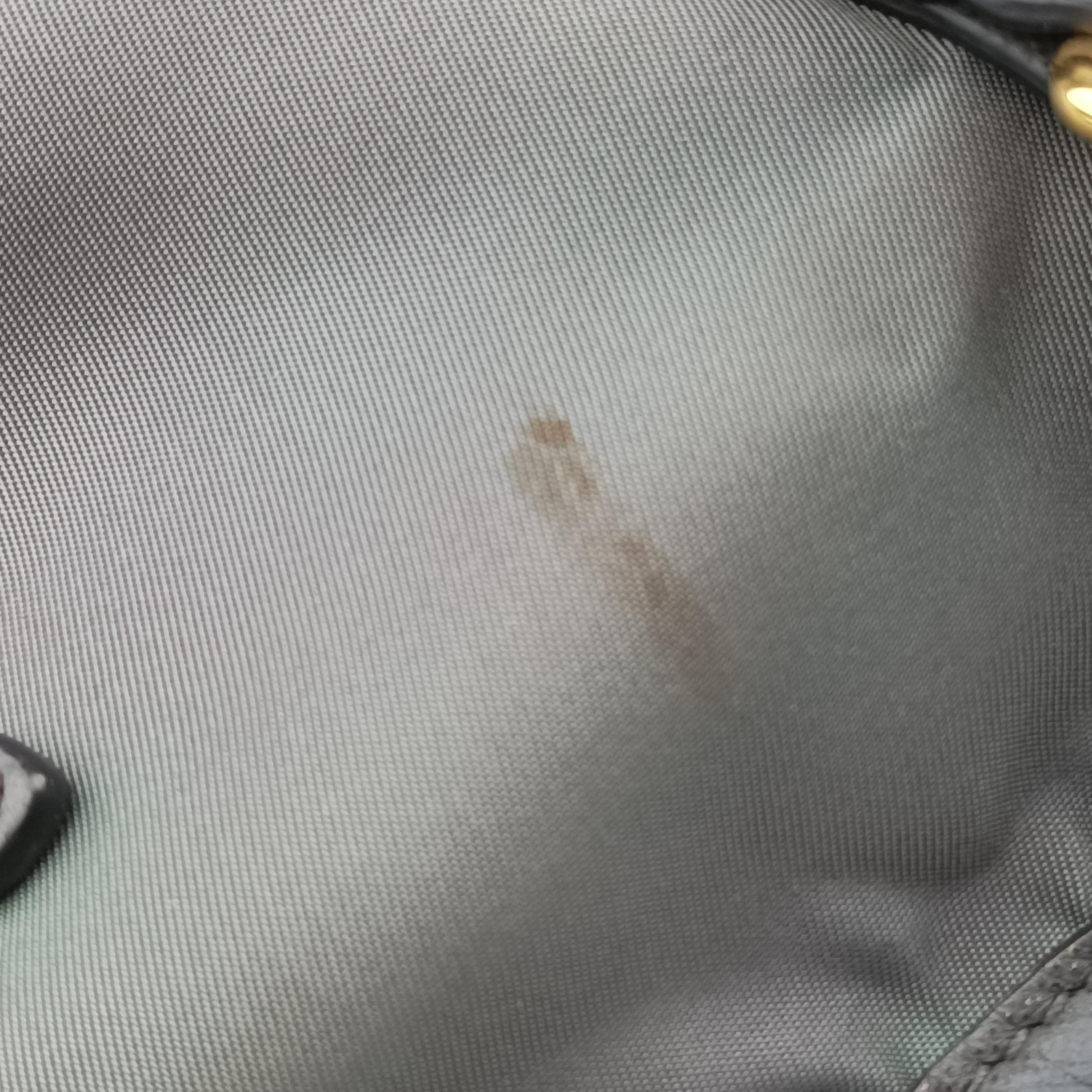 Pre-owned Prada Triangle logo Grey nylon × leather BR4991 handbag | stylenewstar