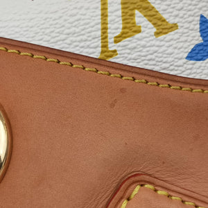 Pre-owned Louis Vuitton URSULA white Monogram Multicolor M40123 handbag | stylenewstar