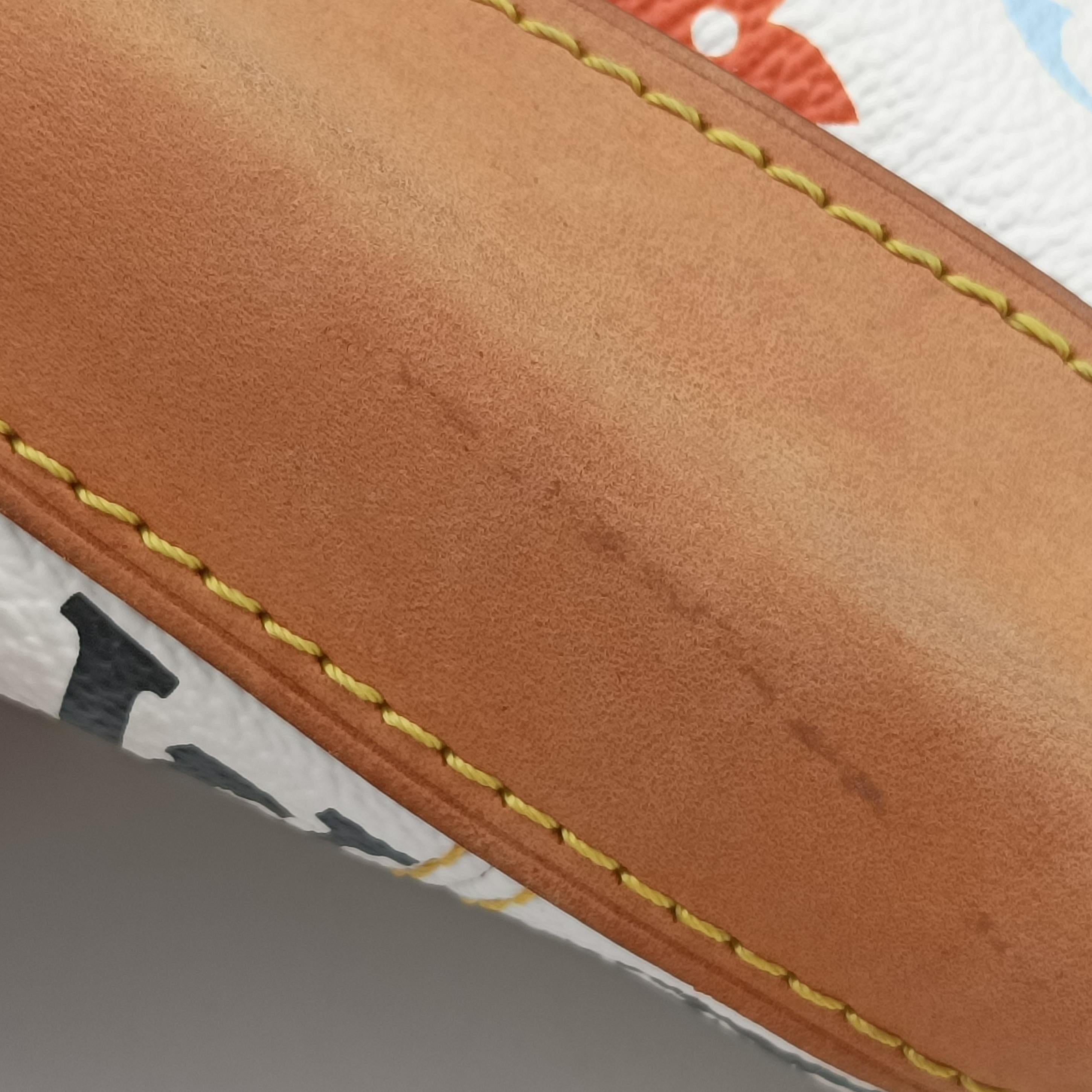 Pre-owned Louis Vuitton URSULA white Monogram Multicolor M40123 handbag | stylenewstar