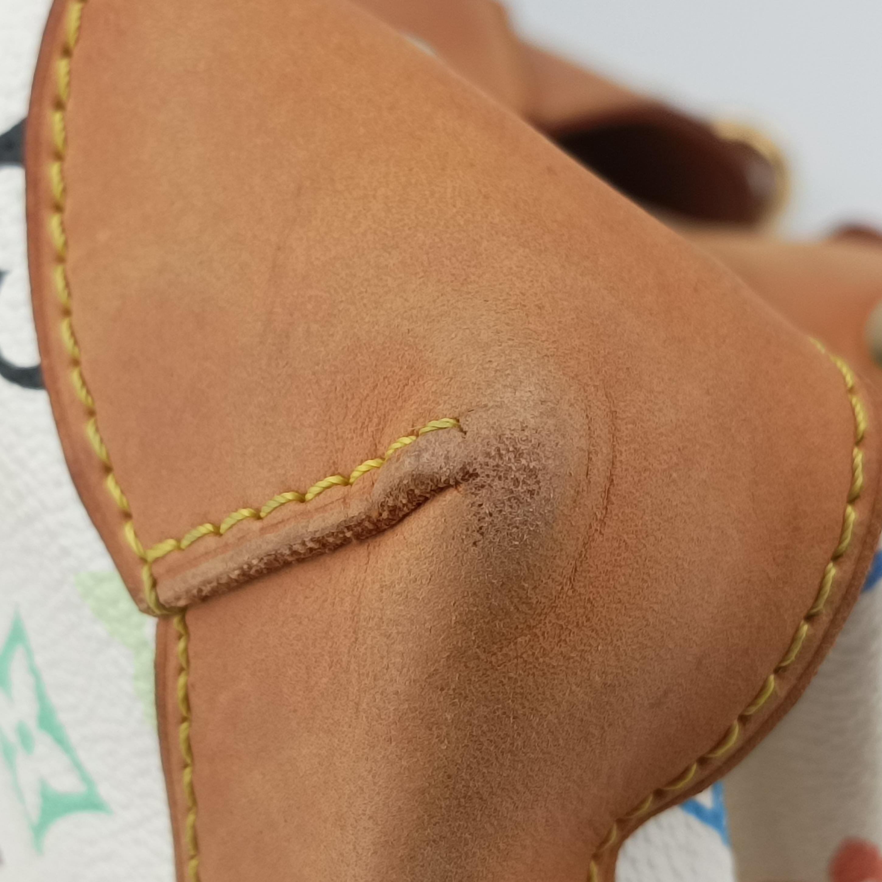 Pre-owned Louis Vuitton URSULA white Monogram Multicolor M40123 handbag | stylenewstar