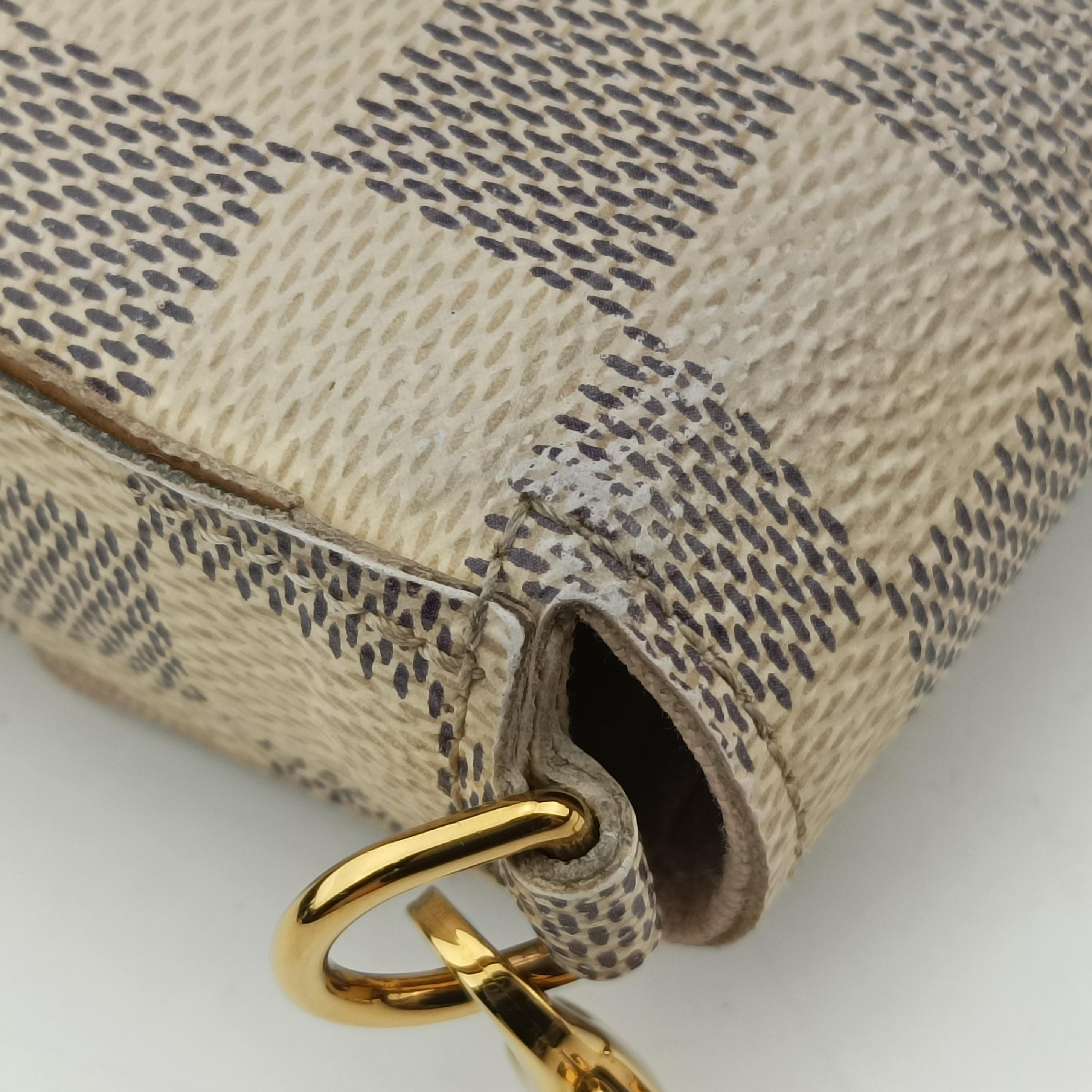 Pre-owned Louis Vuitton Pochette FéLICIE Azur Damier Canvas N63106 shoulderbag | stylenewstar