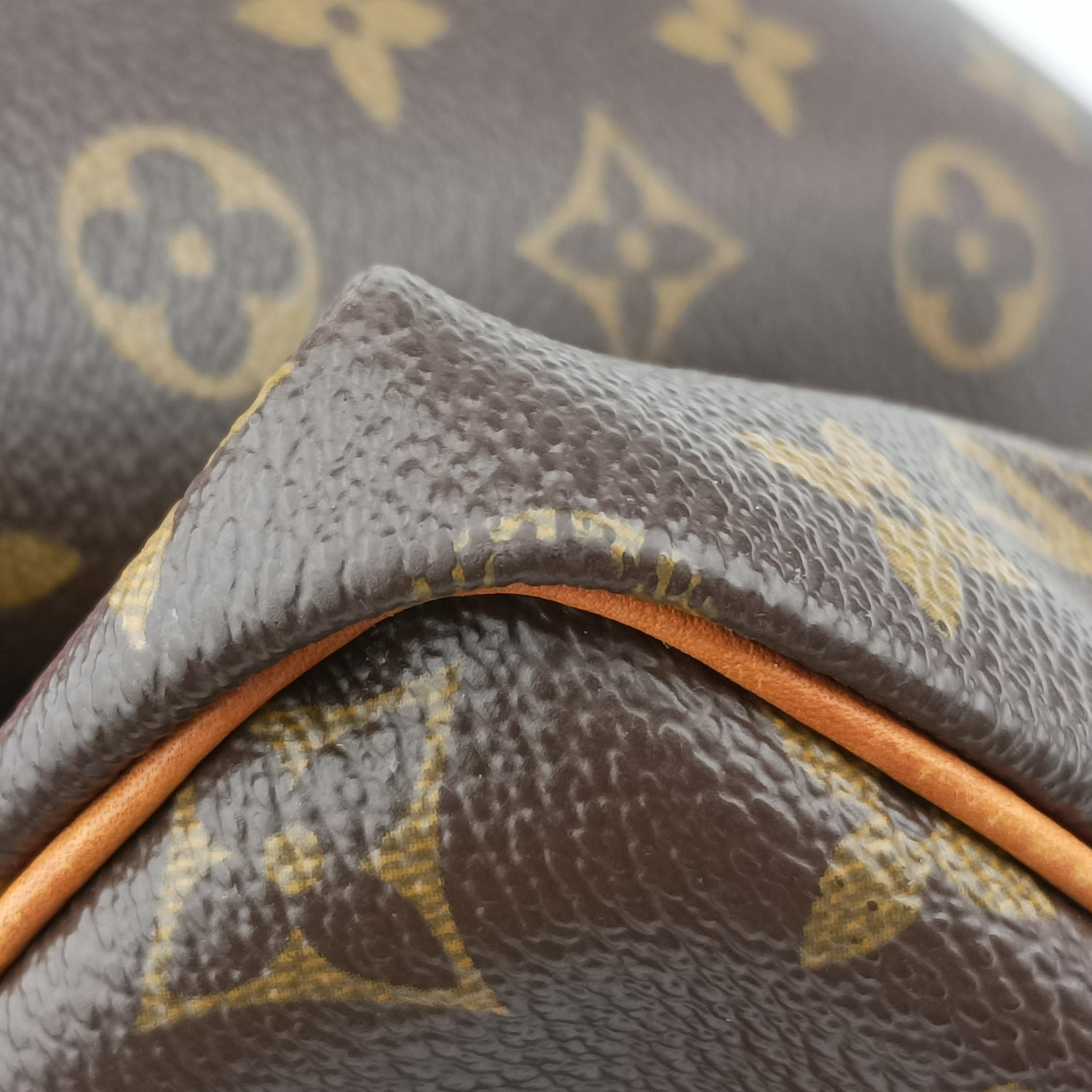 Pre-owned Louis Vuitton Speedy 30 Grenade V brown×pink Monogram Canvas M41533 handbag | stylenewstar