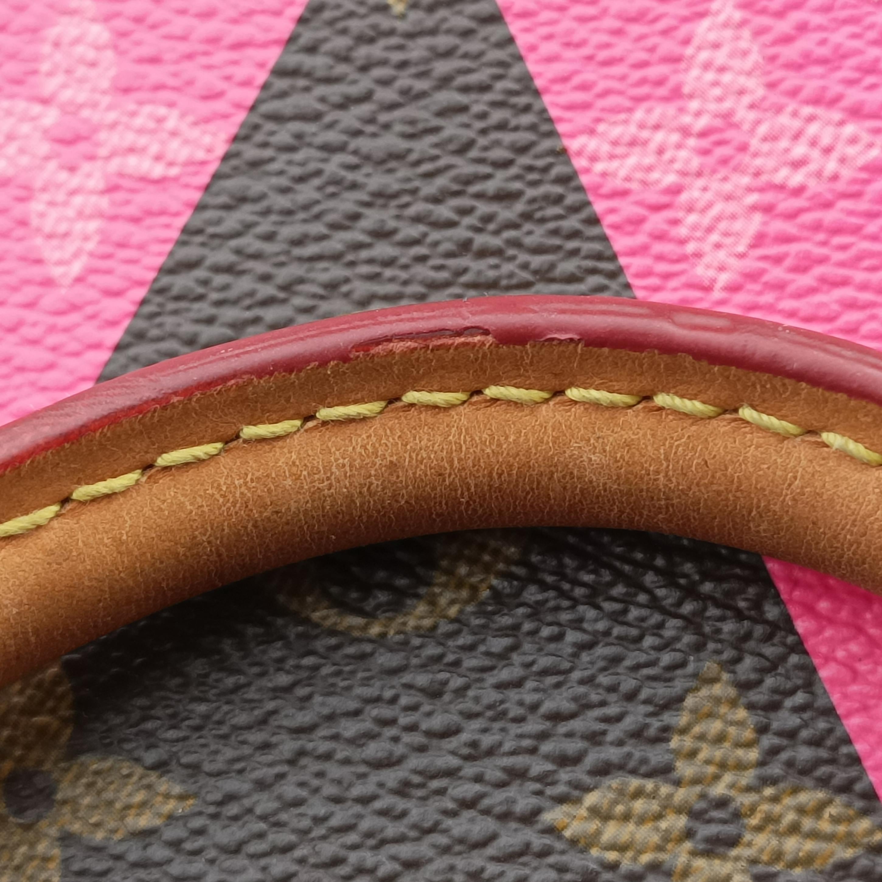 Pre-owned Louis Vuitton Speedy 30 Grenade V brown×pink Monogram Canvas M41533 handbag | stylenewstar