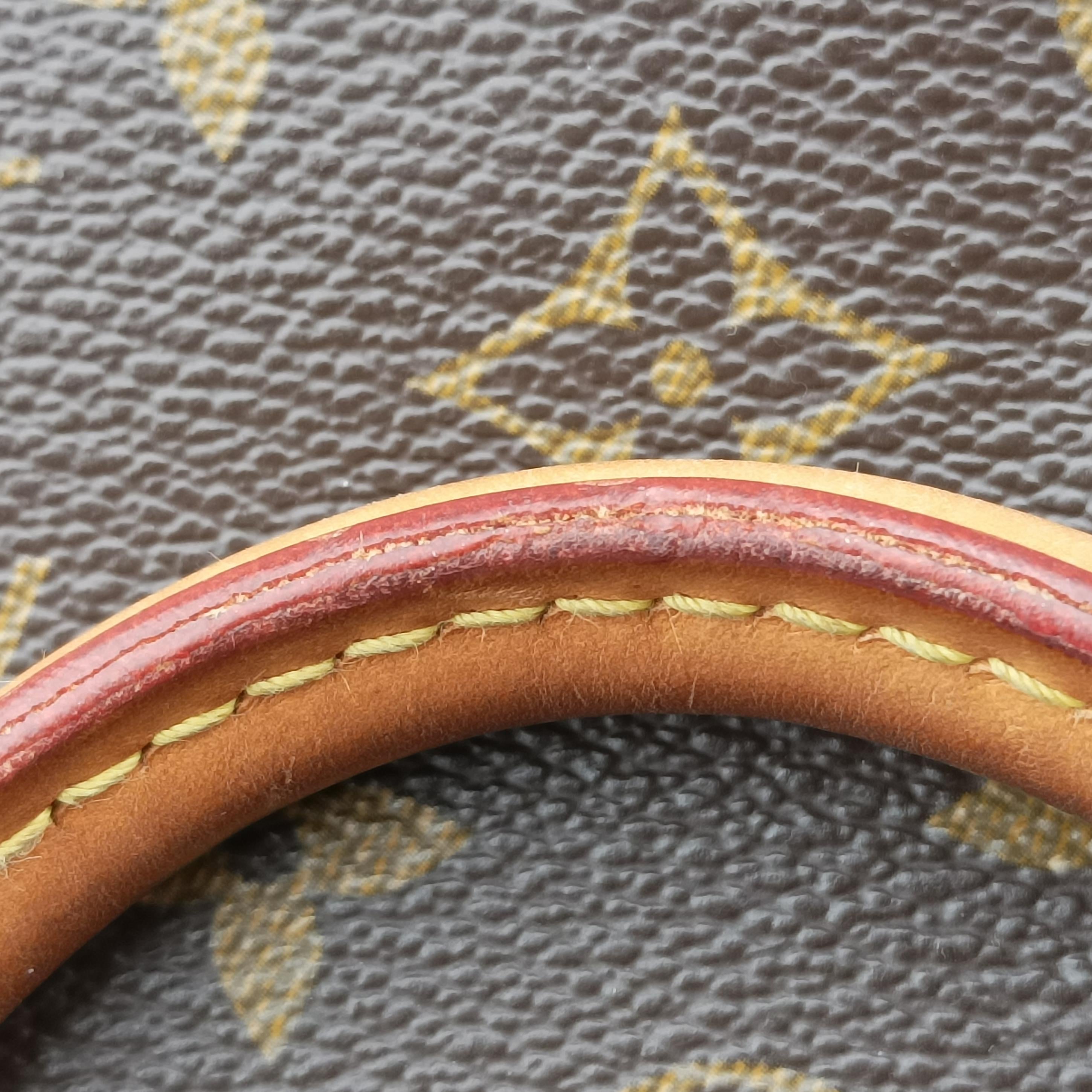 Pre-owned Louis Vuitton Speedy 30 Grenade V brown×pink Monogram Canvas M41533 handbag | stylenewstar