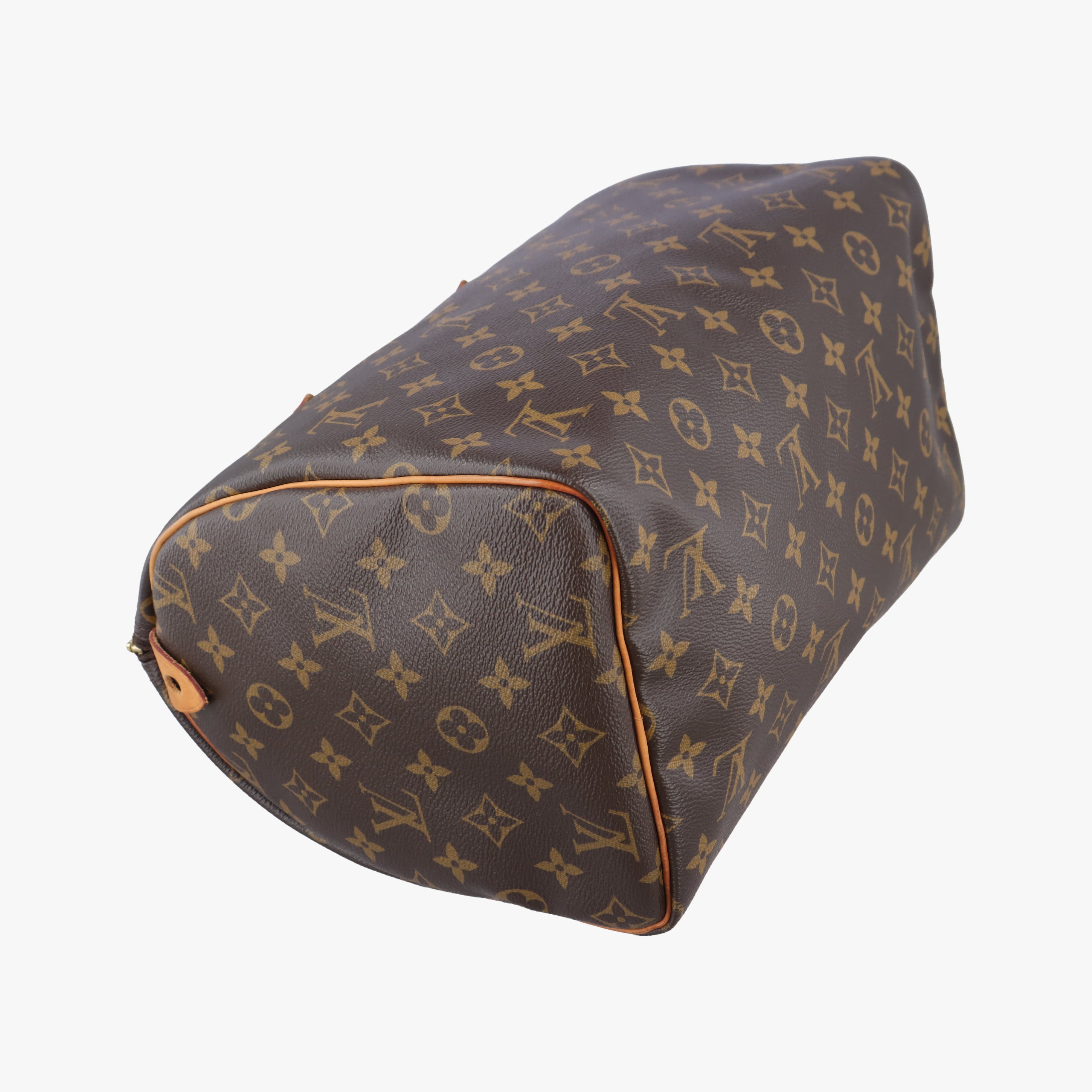 Pre-owned Louis Vuitton Speedy 30 Grenade V brown×pink Monogram Canvas M41533 handbag | stylenewstar