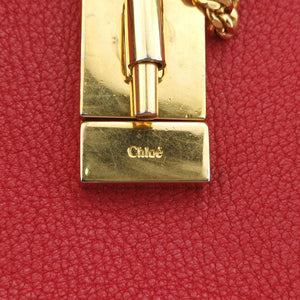 Pre-owned Chloe DREW Red Leather  shoulderbag | stylenewstar