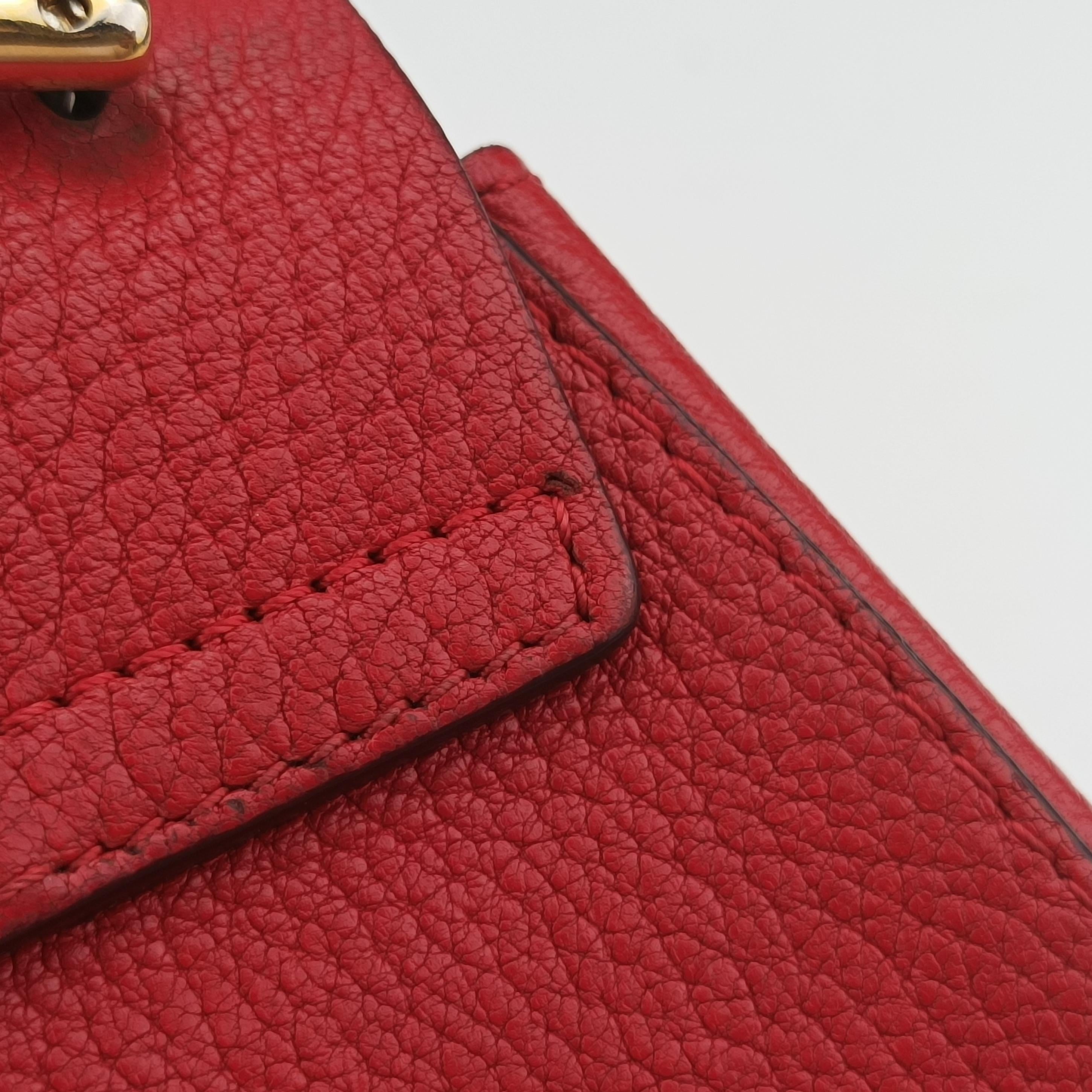 Pre-owned Chloe DREW Red Leather  shoulderbag | stylenewstar