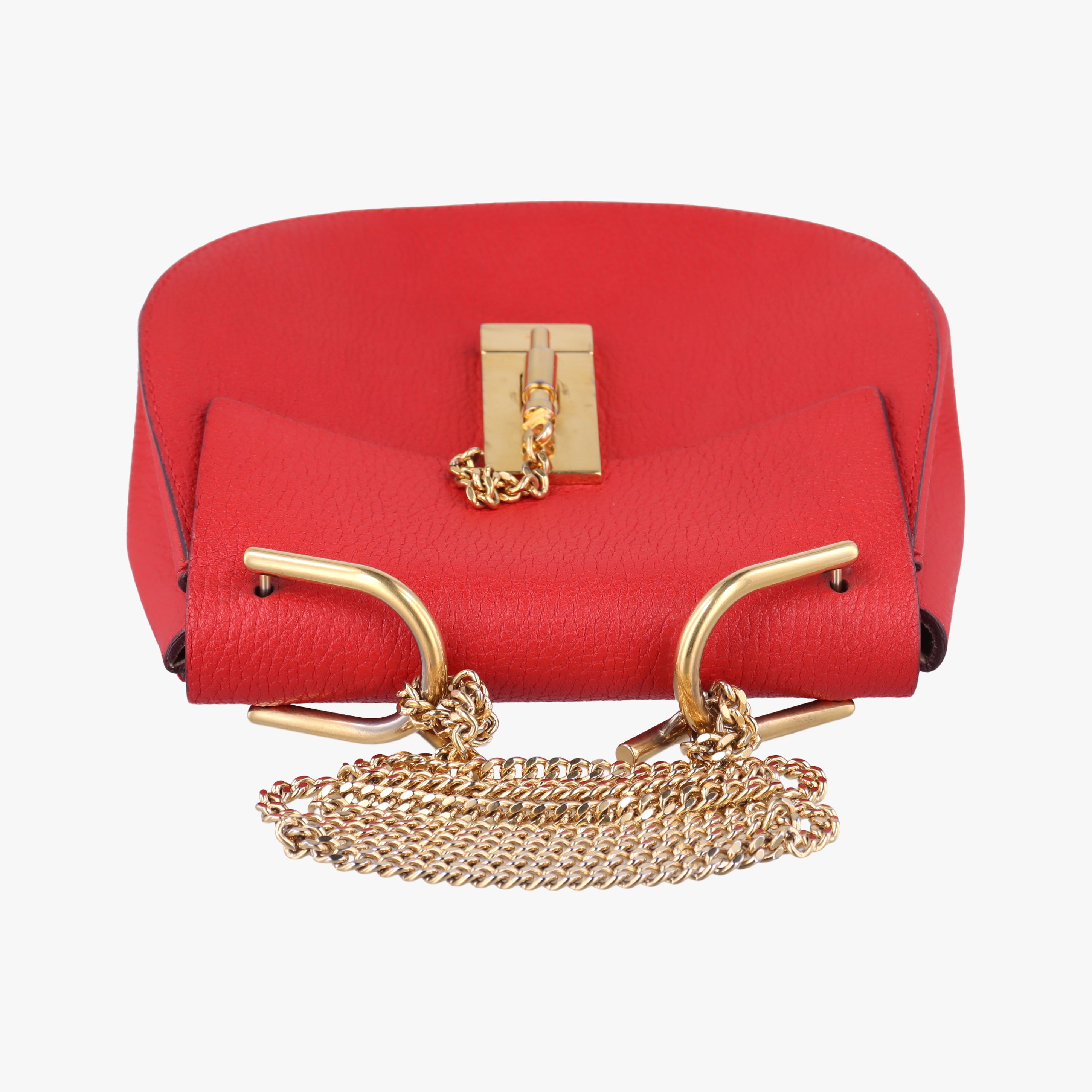 Pre-owned Chloe DREW Red Leather  shoulderbag | stylenewstar