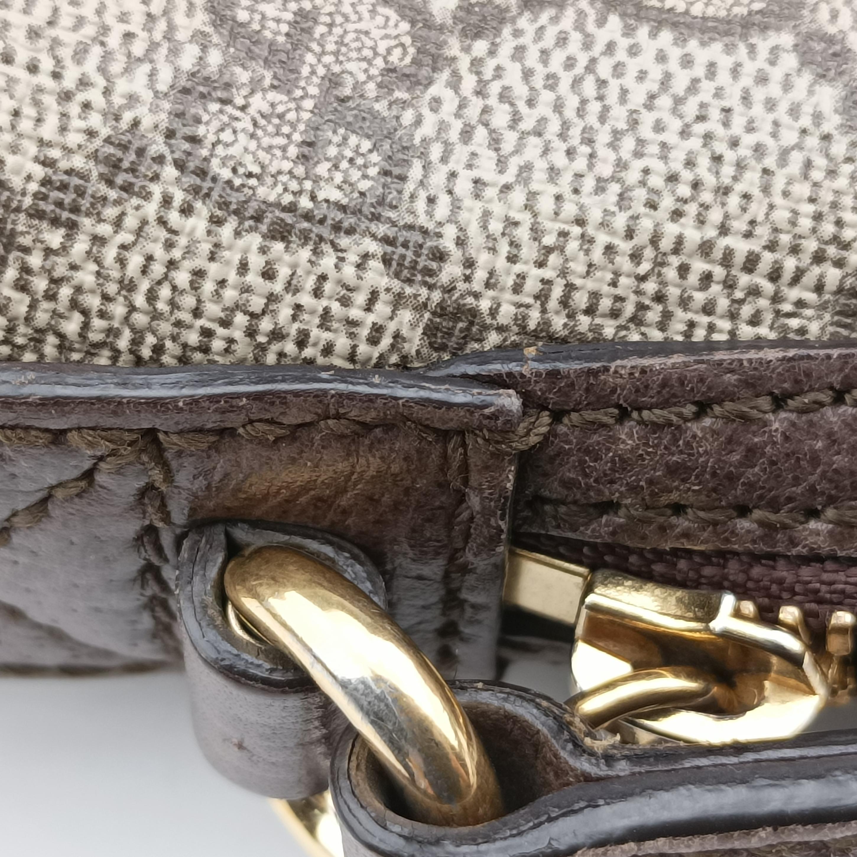 Vintage Gucci Ophidia Brown x Red x Green PVC coated canvas 499621 shoulderbag | stylenewstar