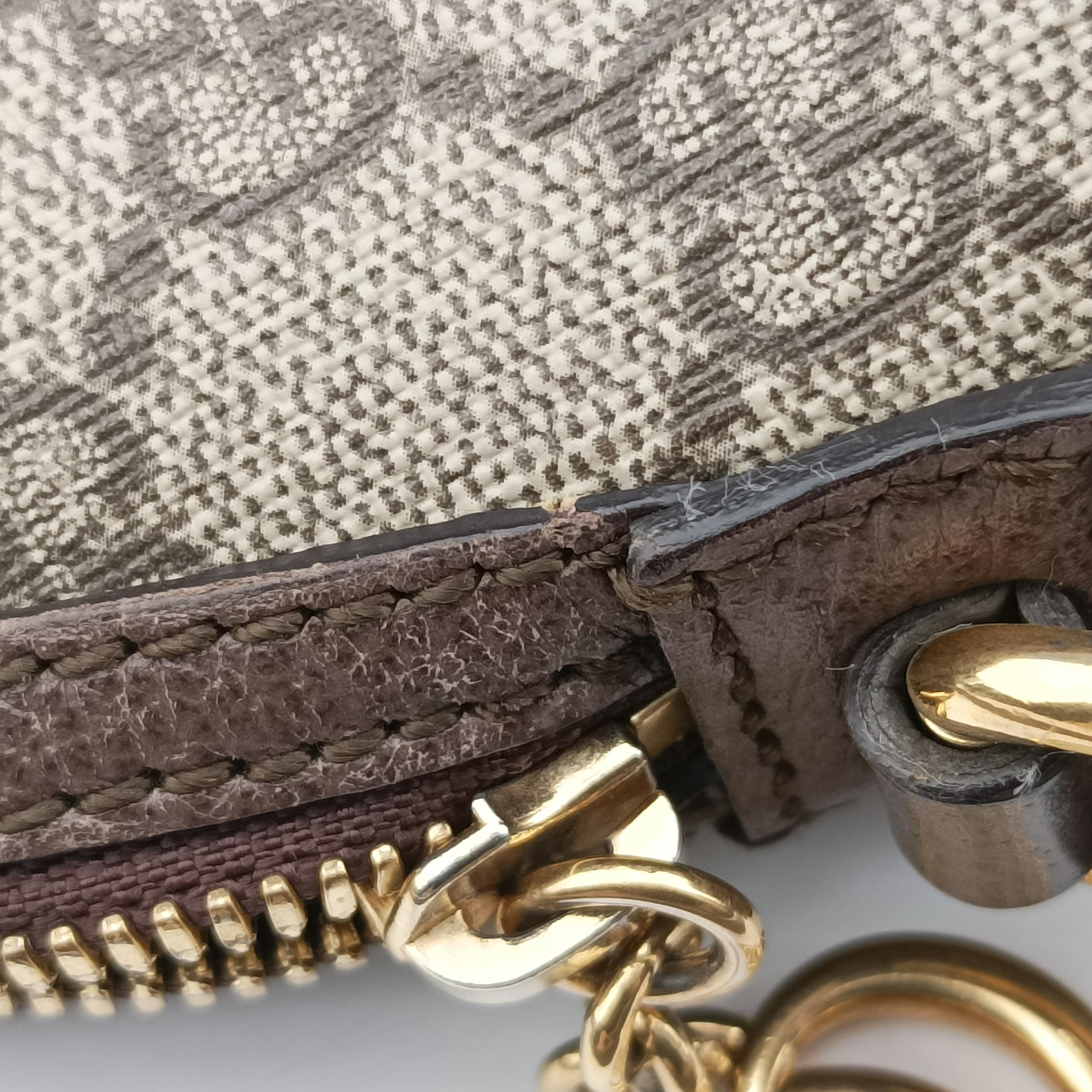 Vintage Gucci Ophidia Brown x Red x Green PVC coated canvas 499621 shoulderbag | stylenewstar