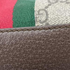 Vintage Gucci Ophidia Brown x Red x Green PVC coated canvas 499621 shoulderbag | stylenewstar