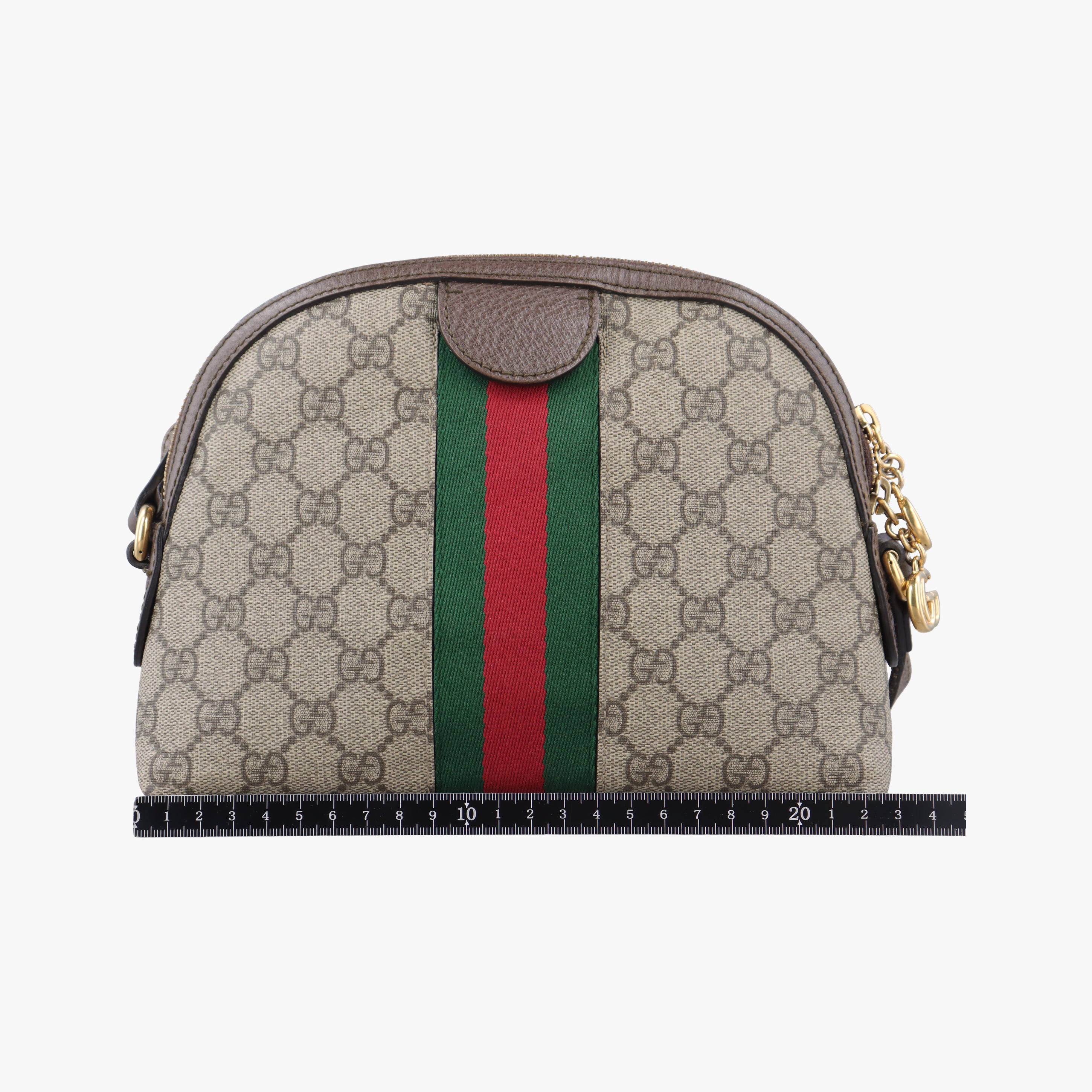 Vintage Gucci Ophidia Brown x Red x Green PVC coated canvas 499621 shoulderbag | stylenewstar