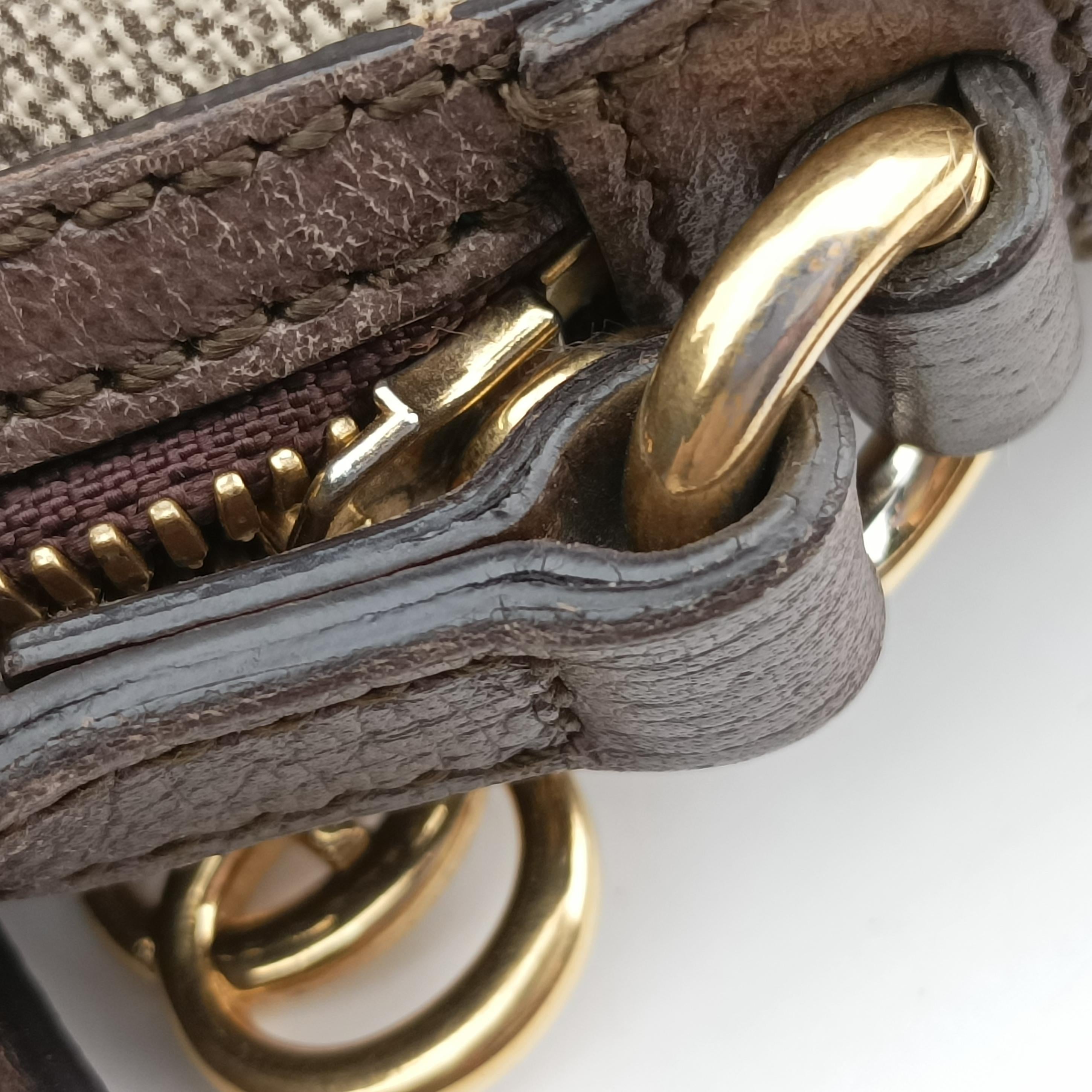 Vintage Gucci Ophidia Brown x Red x Green PVC coated canvas 499621 shoulderbag | stylenewstar