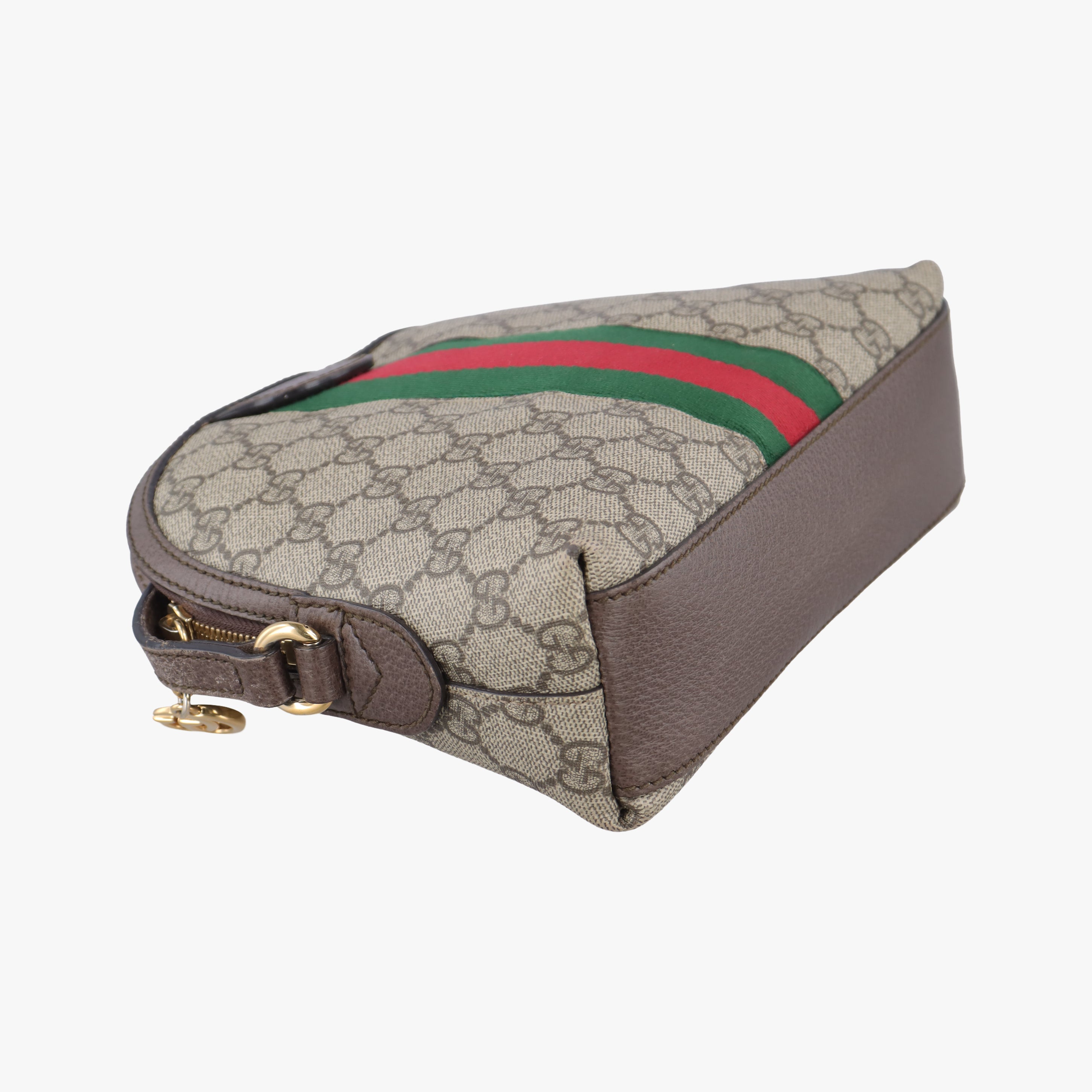 Vintage Gucci Ophidia Brown x Red x Green PVC coated canvas 499621 shoulderbag | stylenewstar