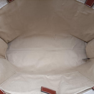 Pre-owned Chloe Woody Beige x Brown x Black canvas  handbag | stylenewstar