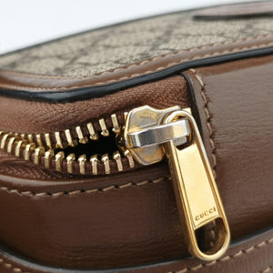 Pre-owned Gucci Interlocking G Brown PVC coated canvas 671674 shoulderbag | stylenewstar