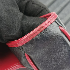 Pre-owned Gucci GG Marmont Black×Red Leather 574969 shoulderbag | stylenewstar