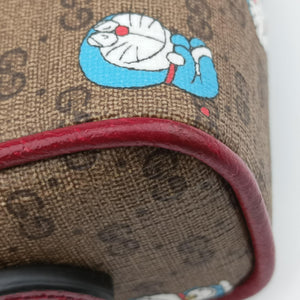Pre-owned Gucci GG Supreme Doraemon Collaboration Red×Multicolour PVC coated canvas 647784 shoulderbag | stylenewstar