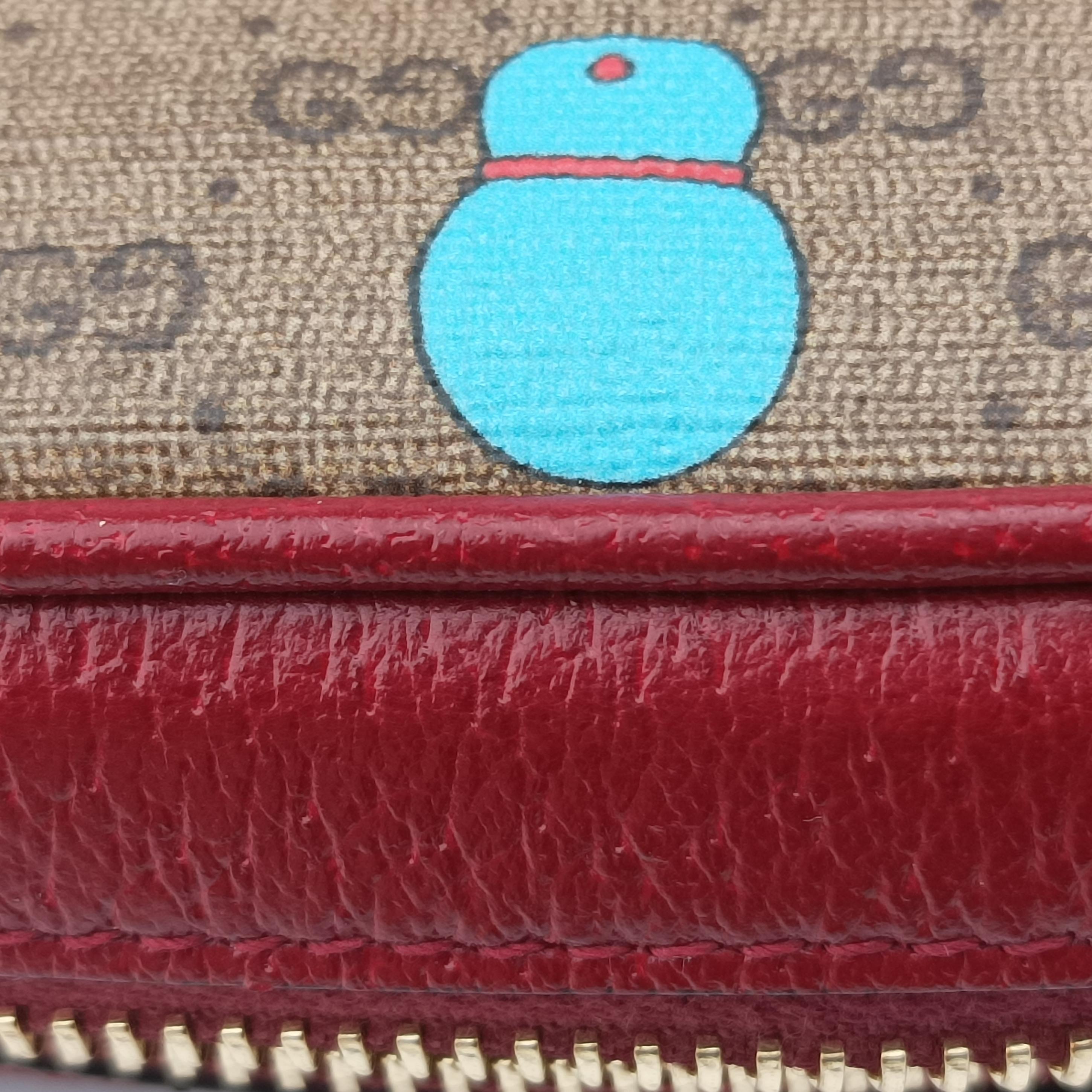 Pre-owned Gucci GG Supreme Doraemon Collaboration Red×Multicolour PVC coated canvas 647784 shoulderbag | stylenewstar