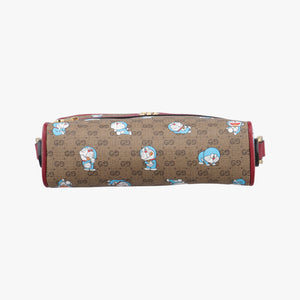 Pre-owned Gucci GG Supreme Doraemon Collaboration Red×Multicolour PVC coated canvas 647784 shoulderbag | stylenewstar