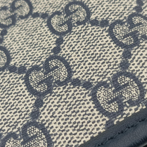 Pre-owned Gucci GG Supreme Grey PVC coated canvas 388924 shoulderbag | stylenewstar