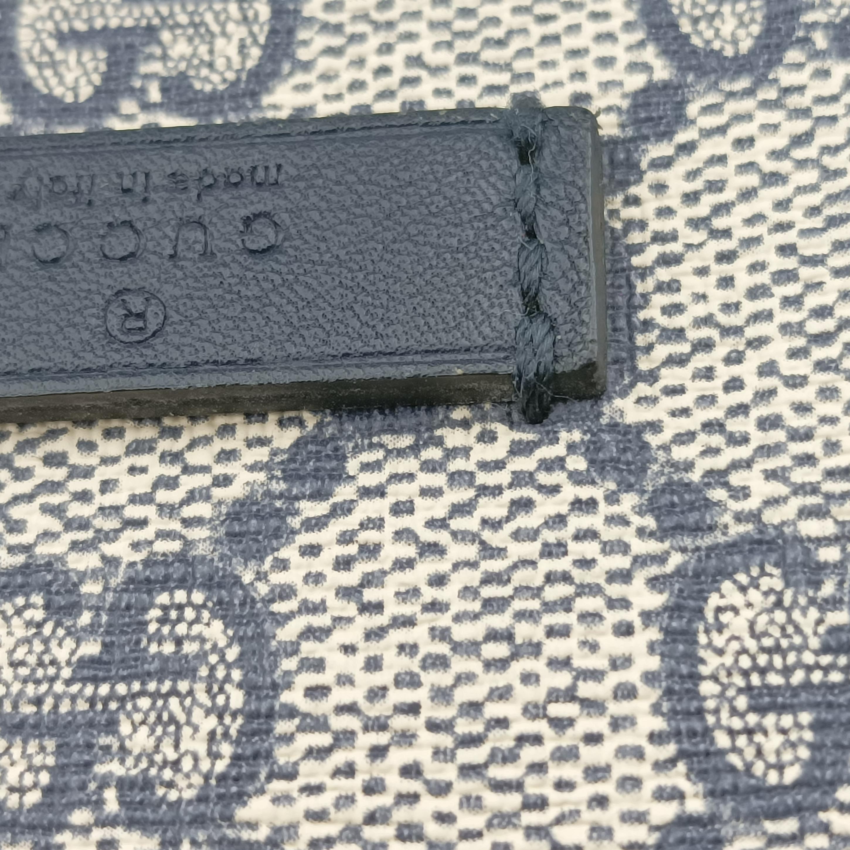 Pre-owned Gucci GG Supreme Grey PVC coated canvas 388924 shoulderbag | stylenewstar