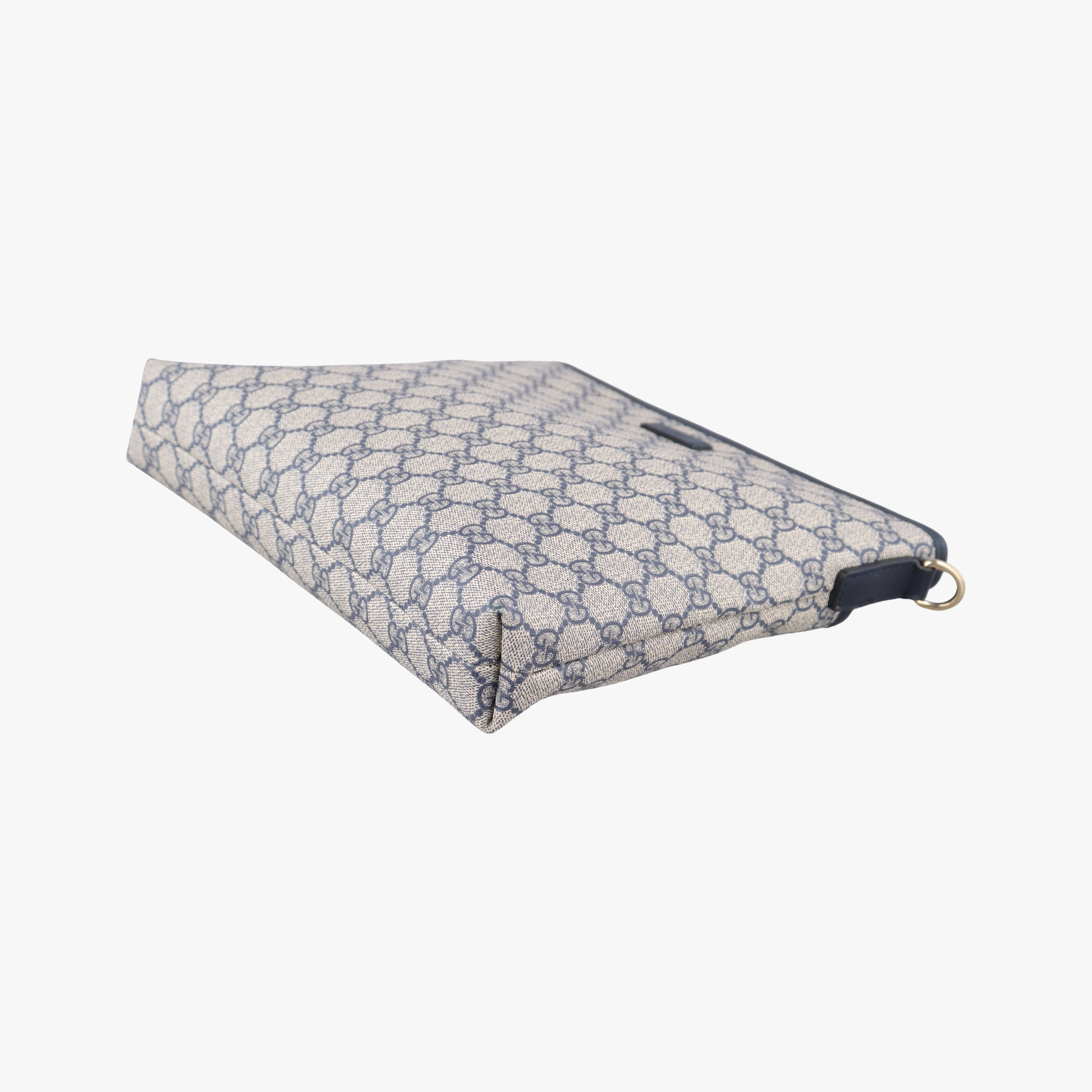 Pre-owned Gucci GG Supreme Grey PVC coated canvas 388924 shoulderbag | stylenewstar