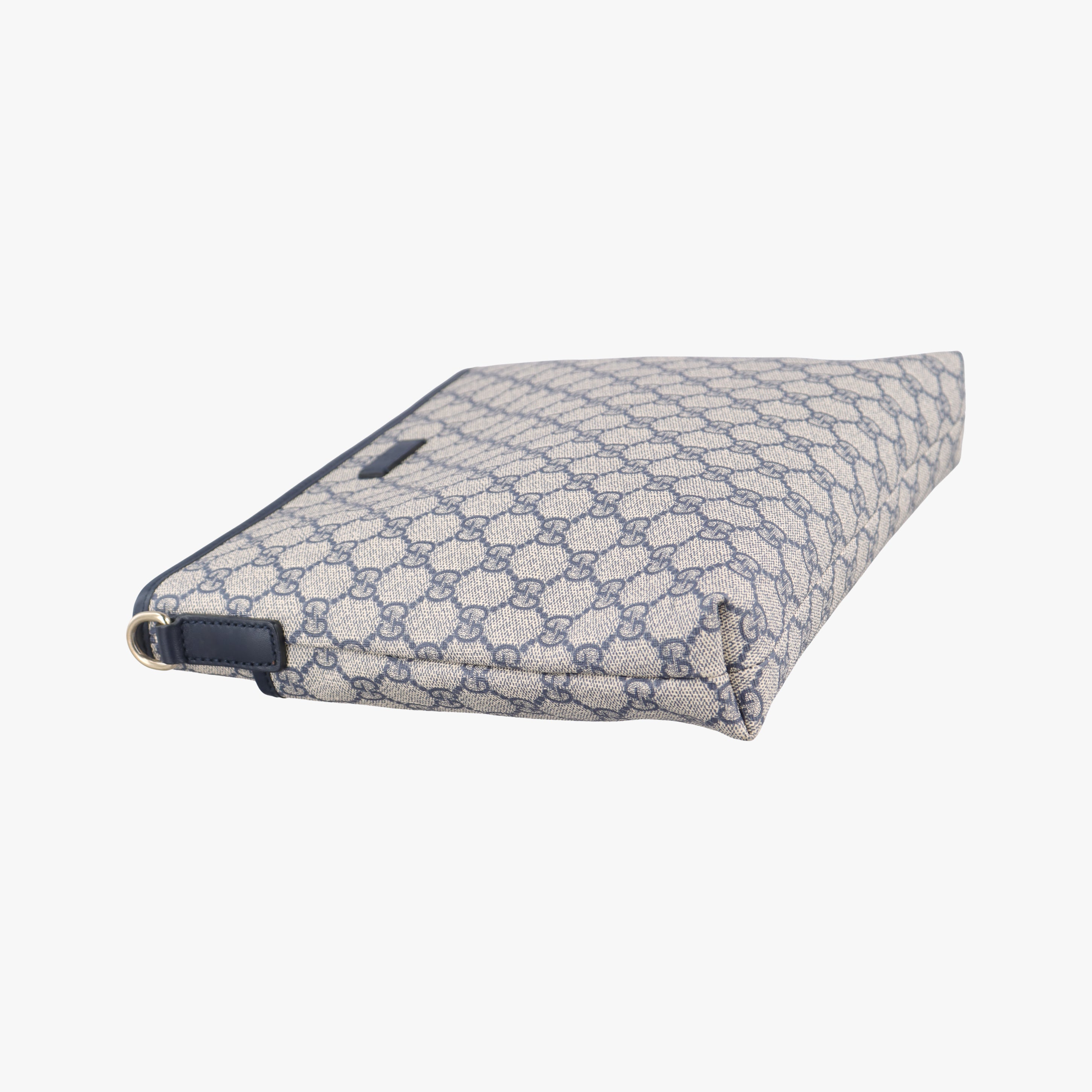 Pre-owned Gucci GG Supreme Grey PVC coated canvas 388924 shoulderbag | stylenewstar