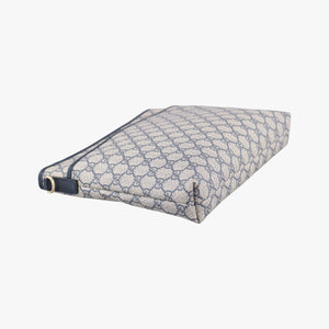 Pre-owned Gucci GG Supreme Grey PVC coated canvas 388924 shoulderbag | stylenewstar