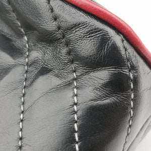 Pre-owned Gucci GG Marmont Black×red Leather 573817 shoulderbag | stylenewstar