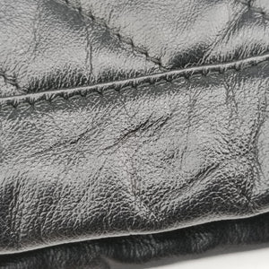 Pre-owned Gucci GG Marmont Black×red Leather 573817 shoulderbag | stylenewstar