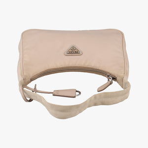 Pre-owned Prada Re-Edition 2005 Re-Nylon Bag Beige nylon 1BH204 handbag | stylenewstar