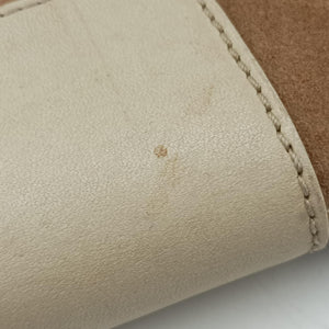 Pre-owned Loewe Anagram Brown×white Suede × leather  shoulderbag | stylenewstar