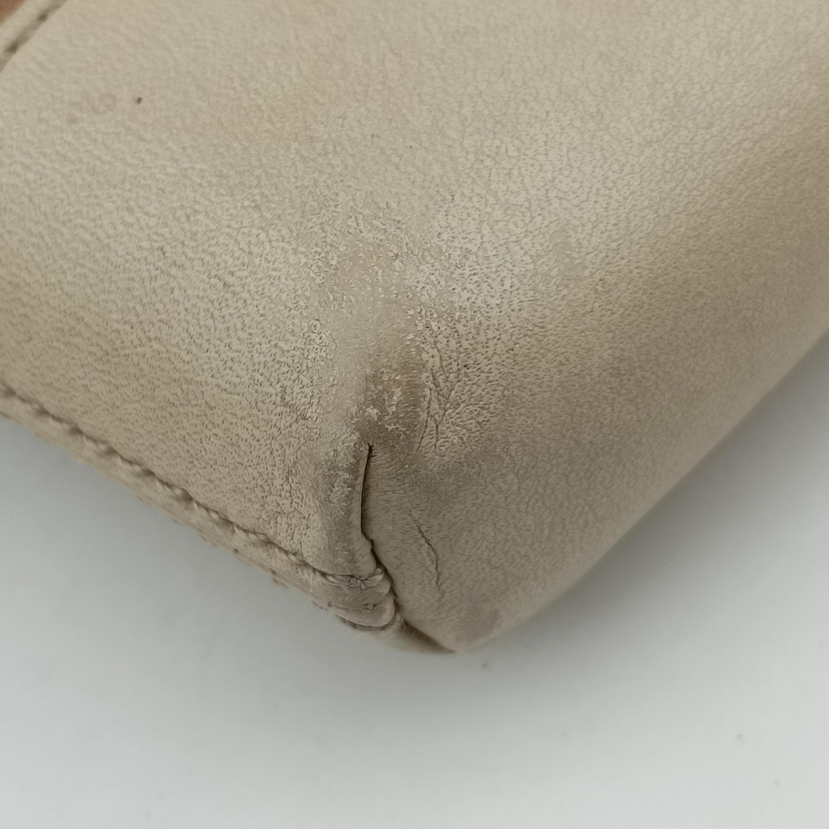 Pre-owned Loewe Anagram Brown×white Suede × leather  shoulderbag | stylenewstar