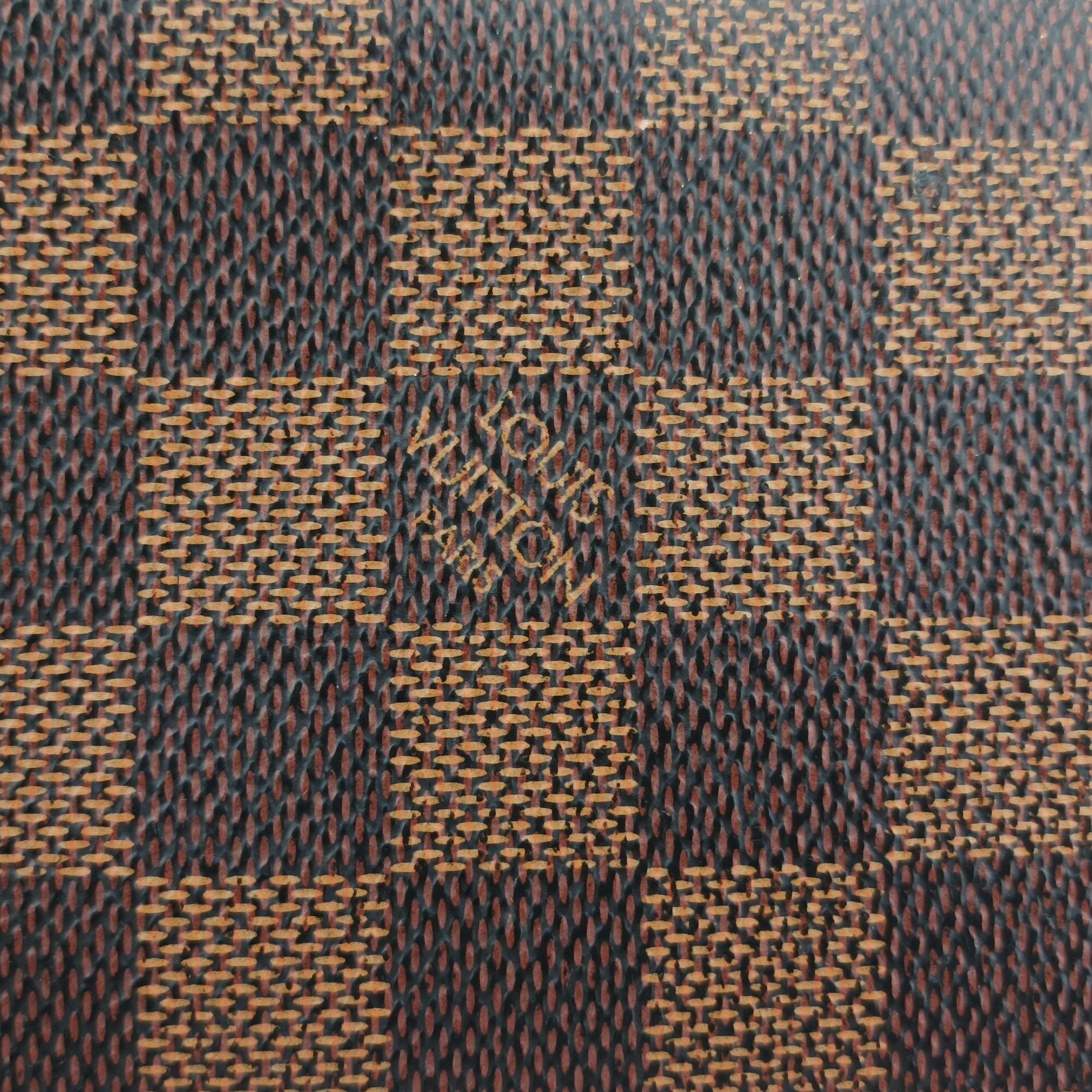 Pre-owned Louis Vuitton Damier Portefeuille Brazza Bifold EBENE Damier Canvas N60017 long-wallet | stylenewstar