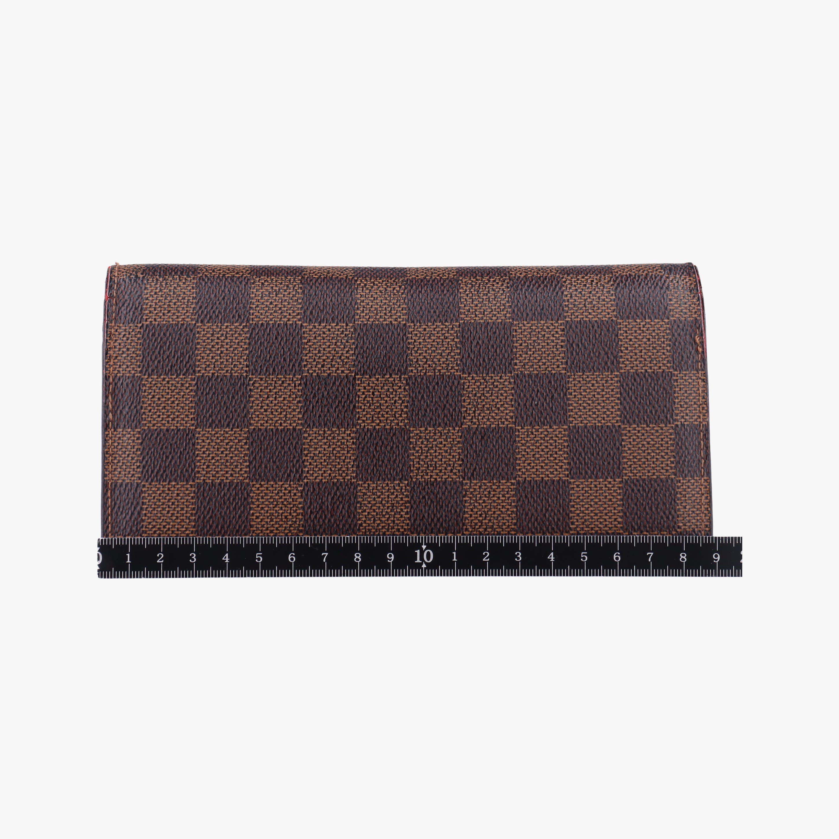Pre-owned Louis Vuitton Damier Portefeuille Brazza Bifold EBENE Damier Canvas N60017 long-wallet | stylenewstar