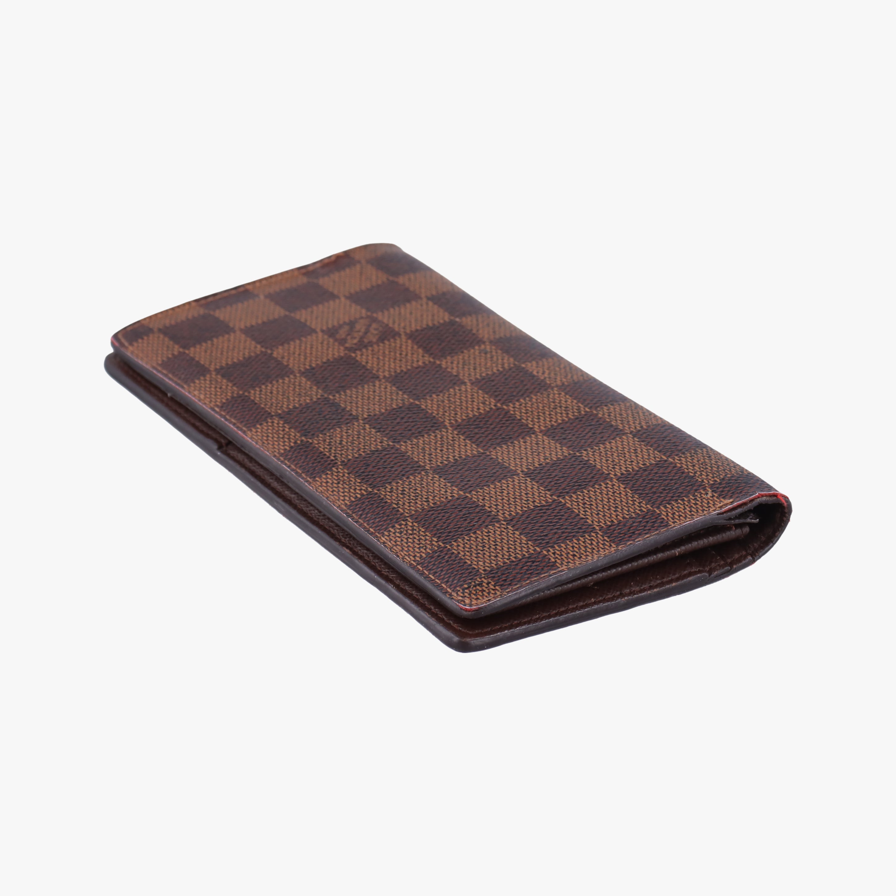 Pre-owned Louis Vuitton Damier Portefeuille Brazza Bifold EBENE Damier Canvas N60017 long-wallet | stylenewstar
