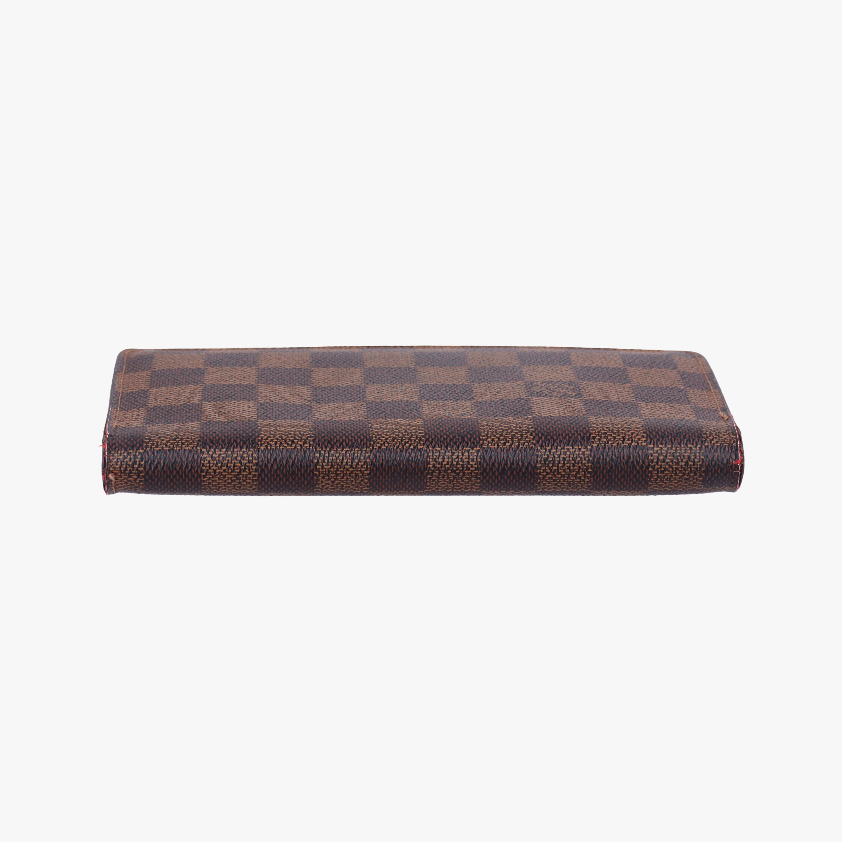 Pre-owned Louis Vuitton Damier Portefeuille Brazza Bifold EBENE Damier Canvas N60017 long-wallet | stylenewstar